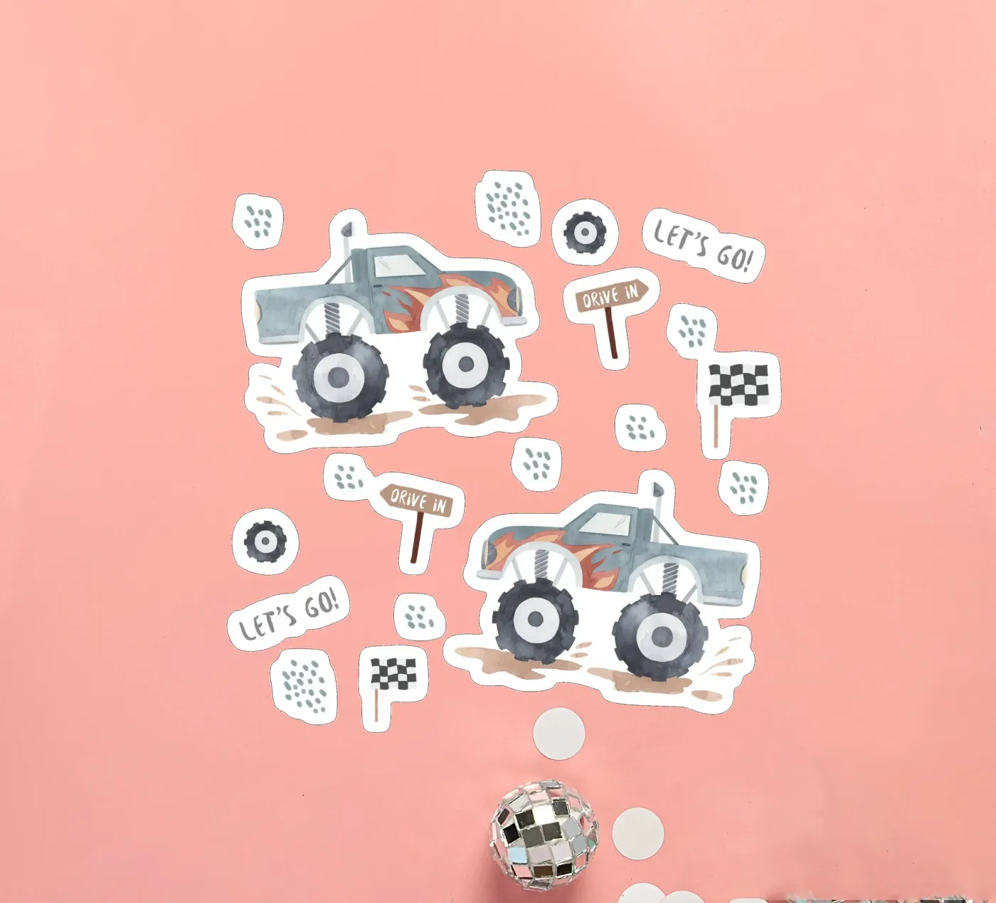 Let's go sticker by Sabrina Ziegenhorn