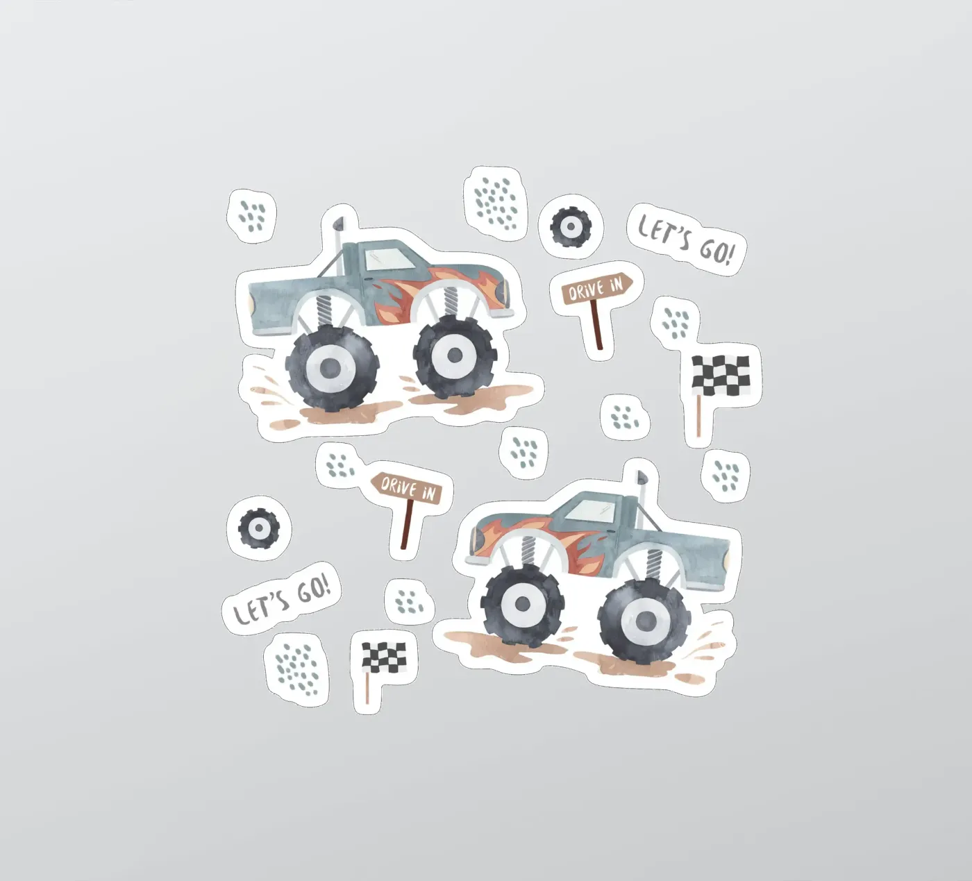 Let's go sticker by Sabrina Ziegenhorn