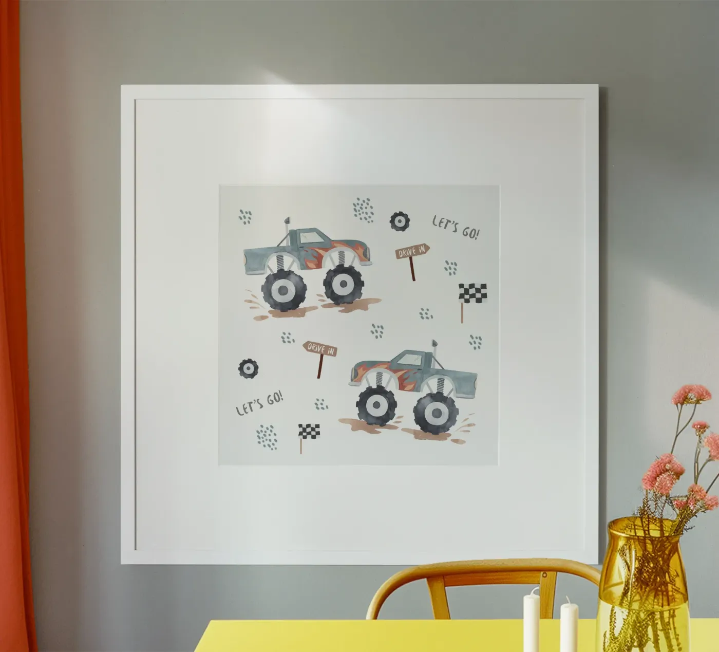 Los geht's Poster von Sabrina Ziegenhorn