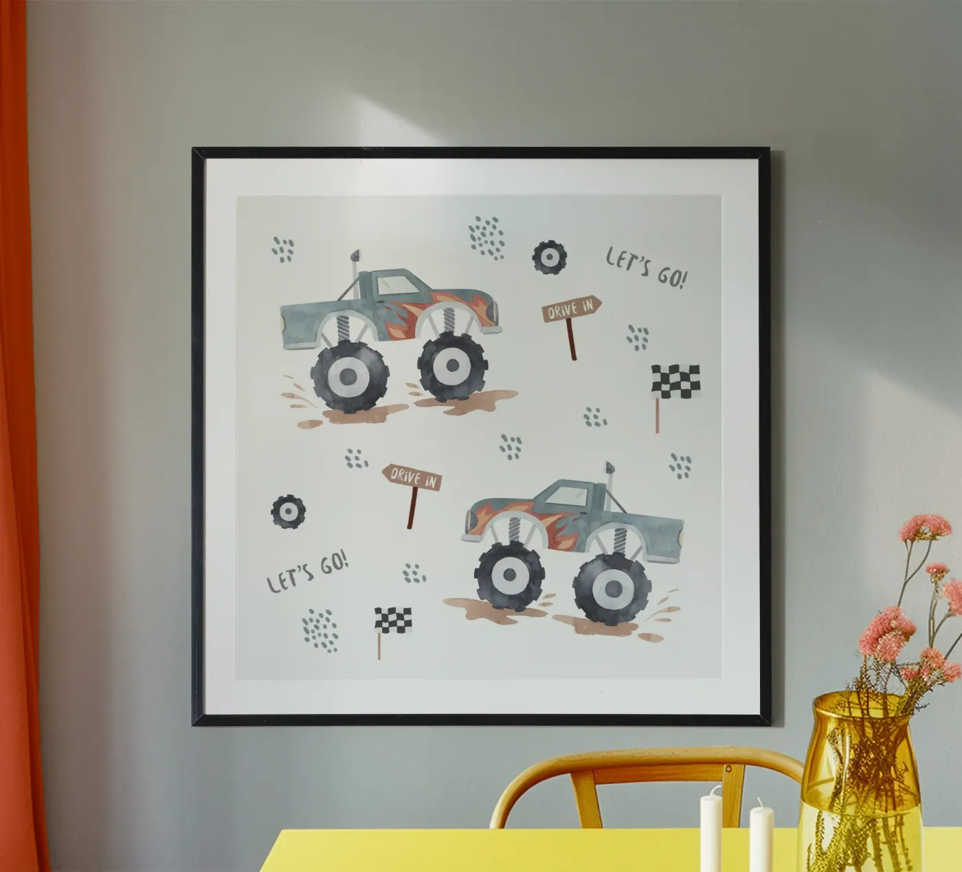 Los geht's Poster von Sabrina Ziegenhorn