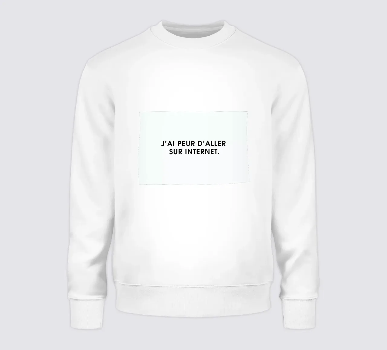 J'ai peur d'aller sur Internet - White felpa da Intertitres