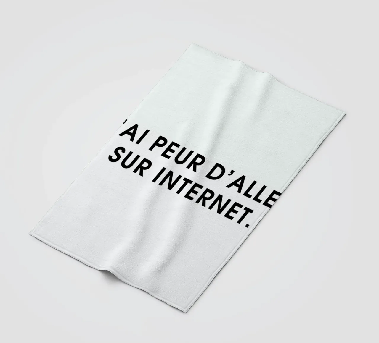 J'ai peur d'aller sur Internet - White coperta in pile da Intertitres