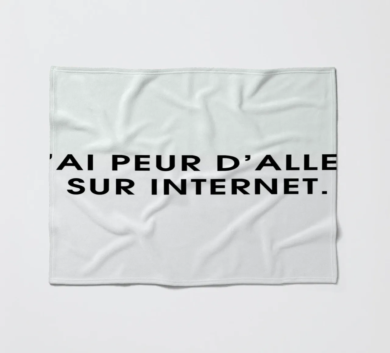 J'ai peur d'aller sur Internet - White coperta in pile da Intertitres
