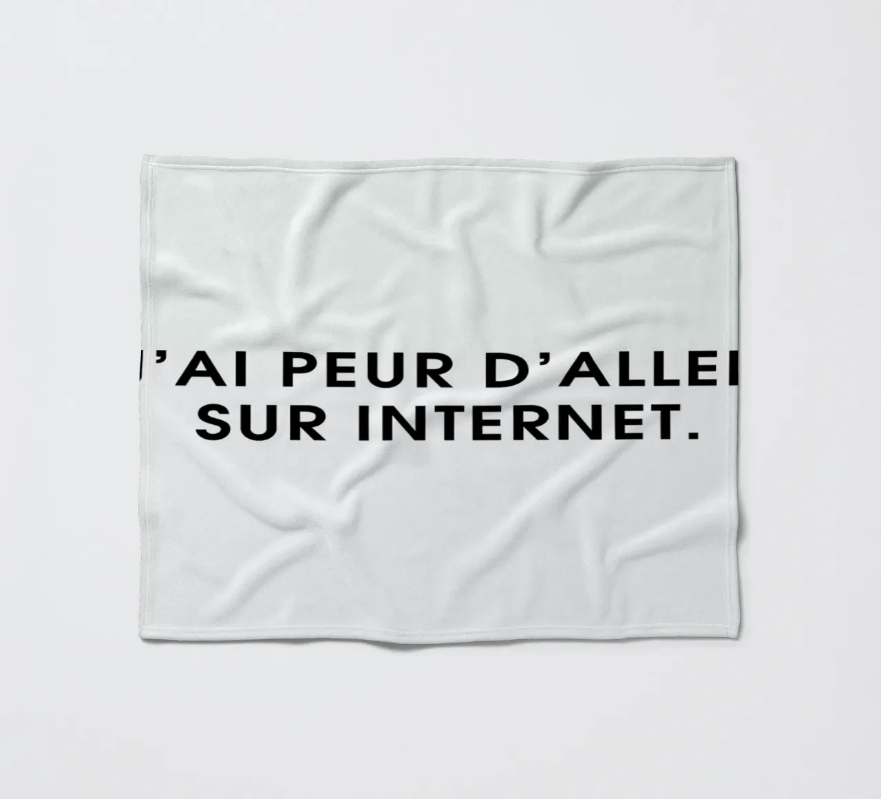 J'ai peur d'aller sur Internet - White coperta in pile da Intertitres