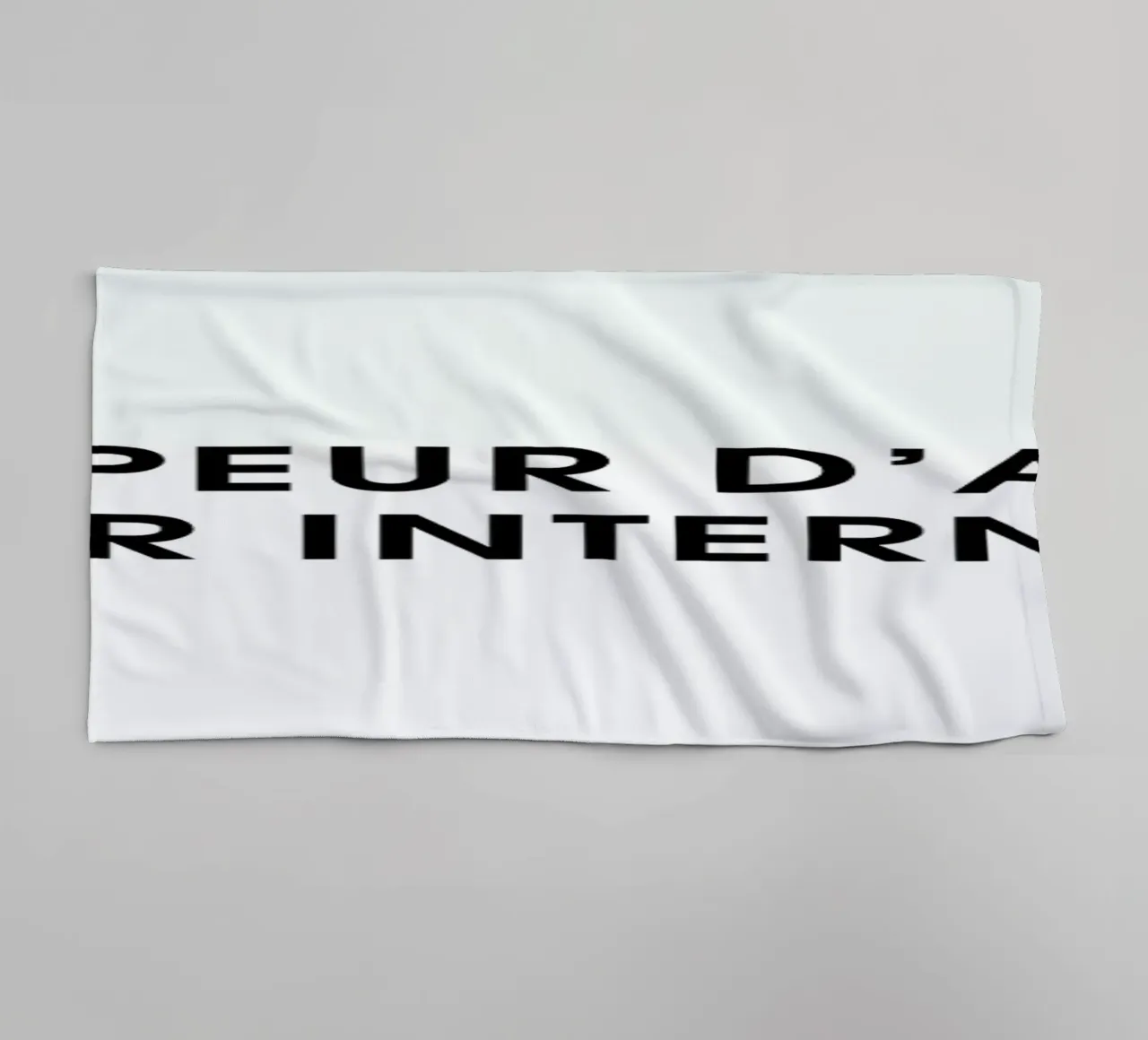 J'ai peur d'aller sur Internet - White asciugamano da bagno da Intertitres