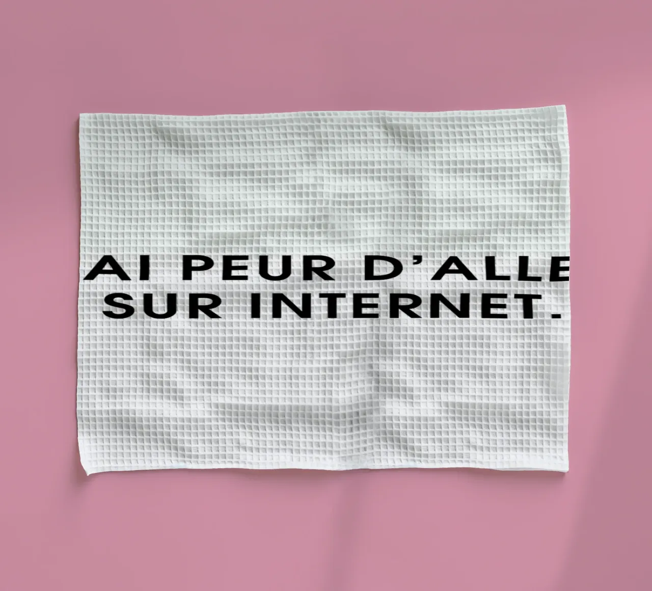 J'ai peur d'aller sur Internet - White canovaccio da cucina da Intertitres