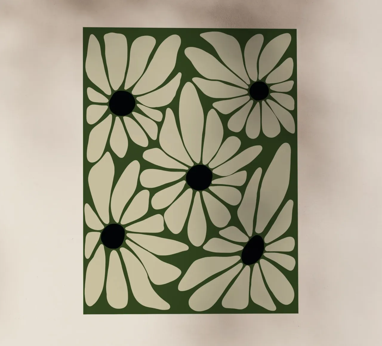 Five stylized flowers pellicola backlit da LisaArtes