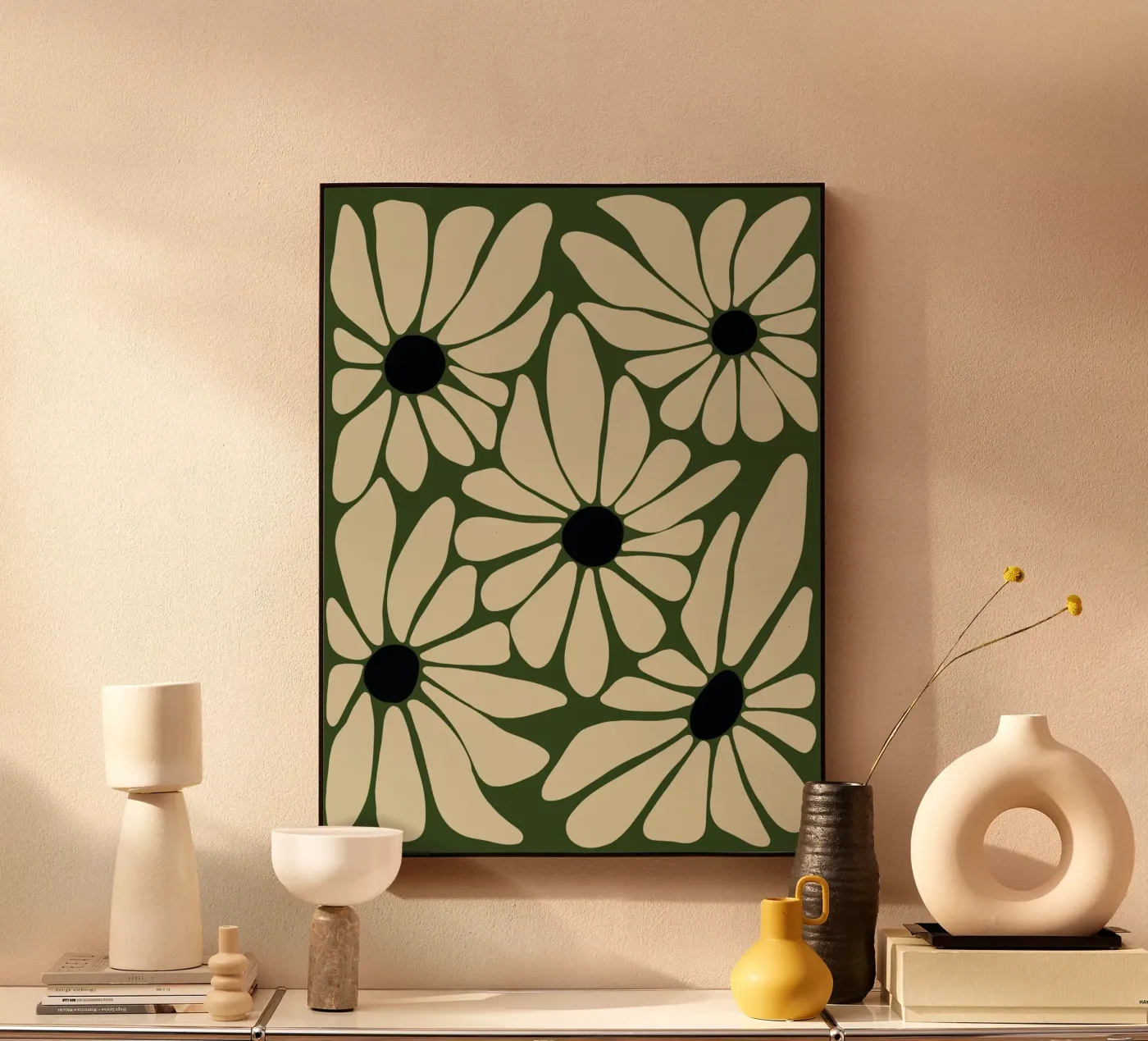 Five stylized flowers plexiglass da LisaArtes