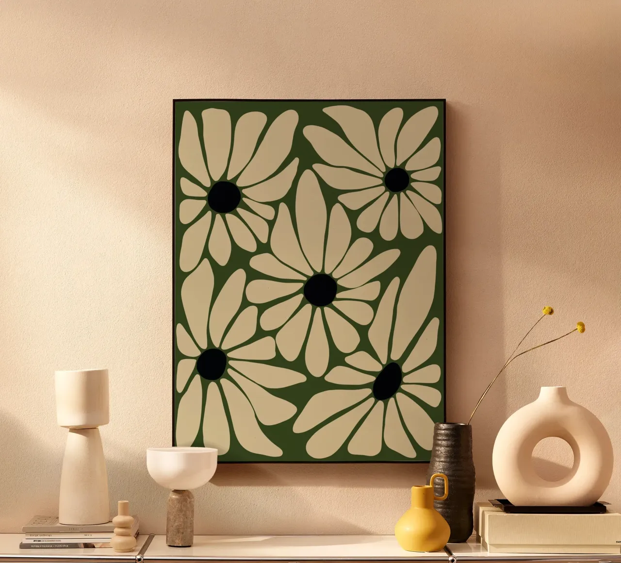 Five stylized flowers plexiglass da LisaArtes