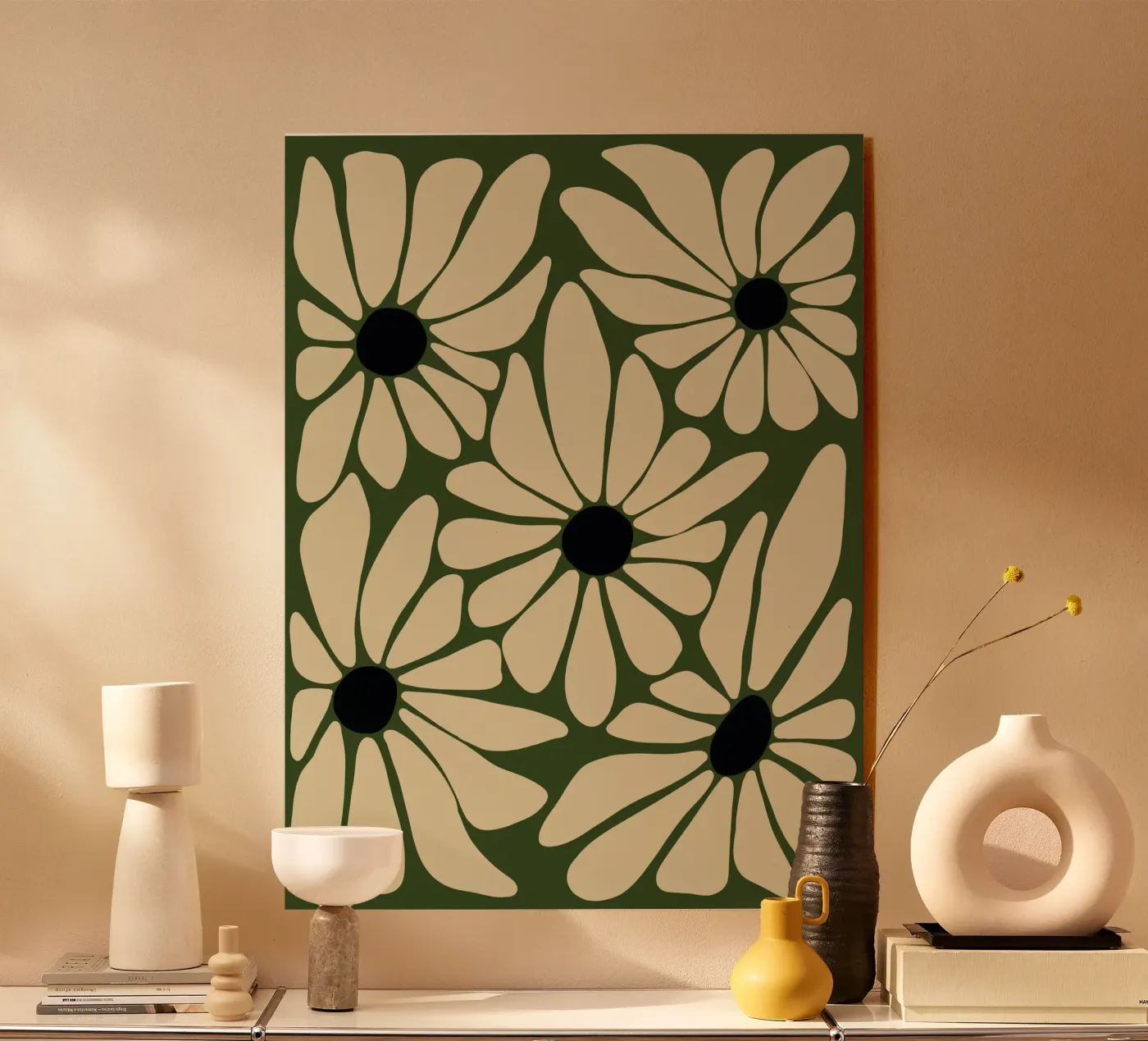 Five stylized flowers plexiglass da LisaArtes