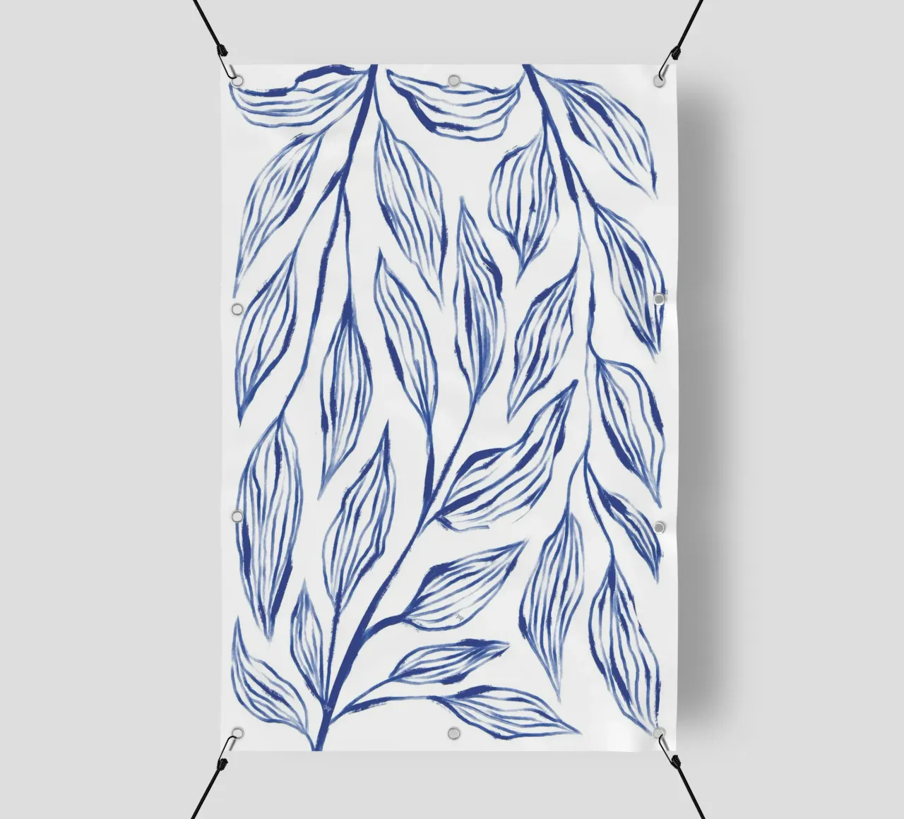 Impianto di inchiostro blu telo in pvc da Martina