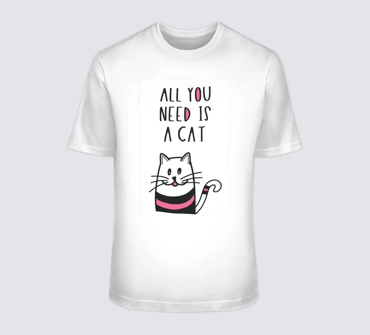 Tutto ciò che serve è una citazione di un gatto t-shirt da Martina