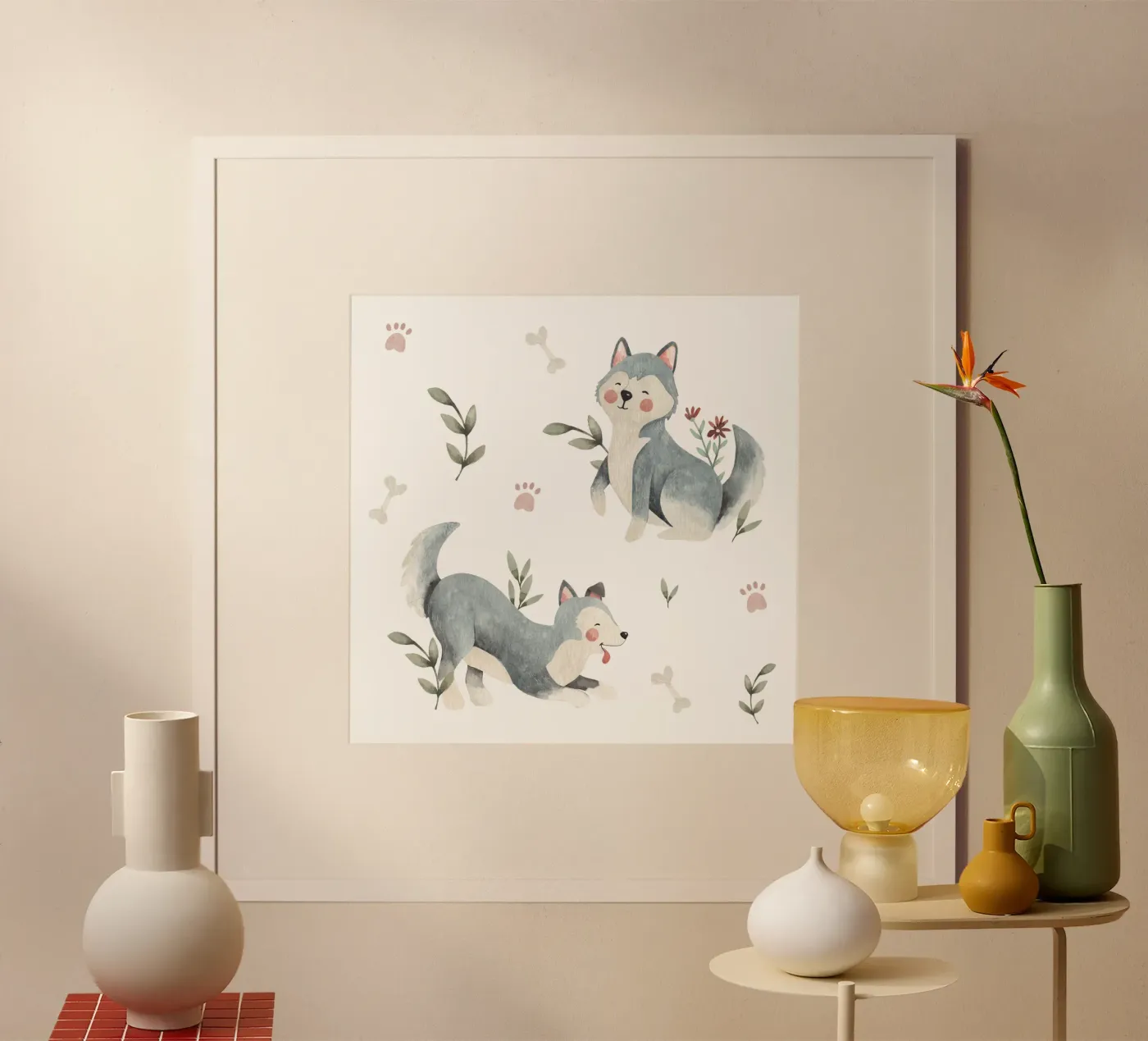 Huskies Poster von Sabrina Ziegenhorn