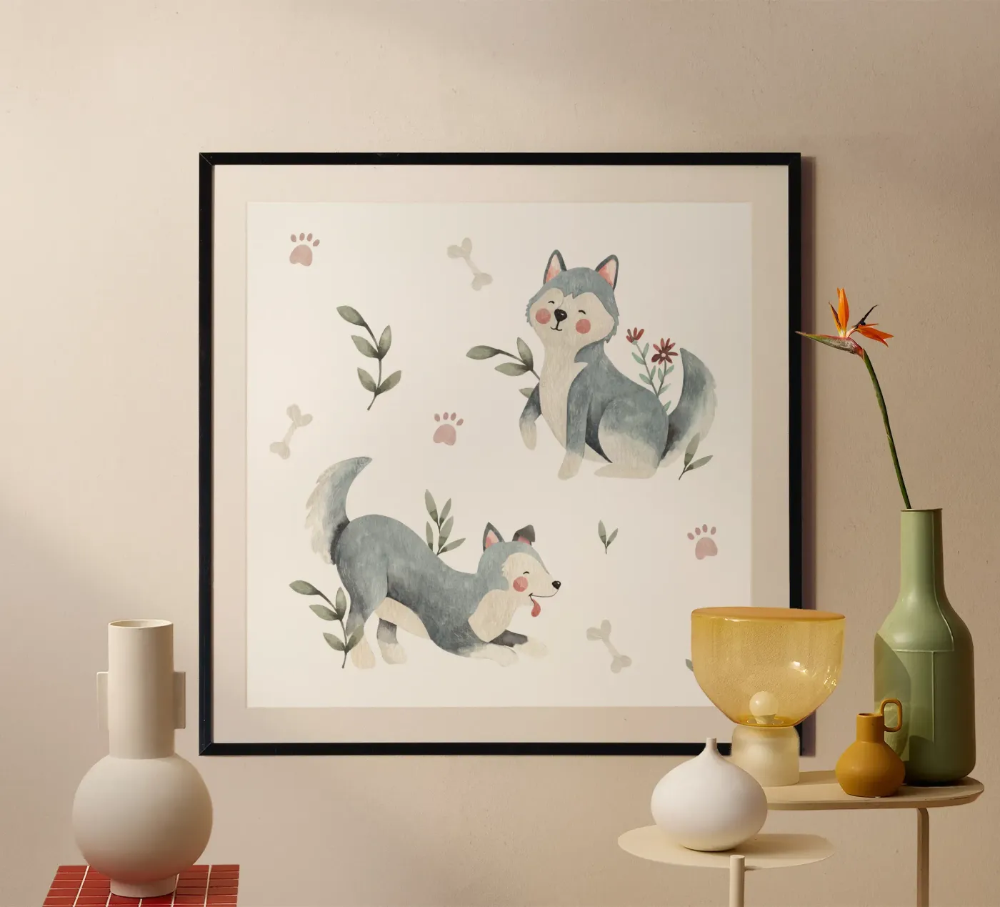 Huskies Poster von Sabrina Ziegenhorn