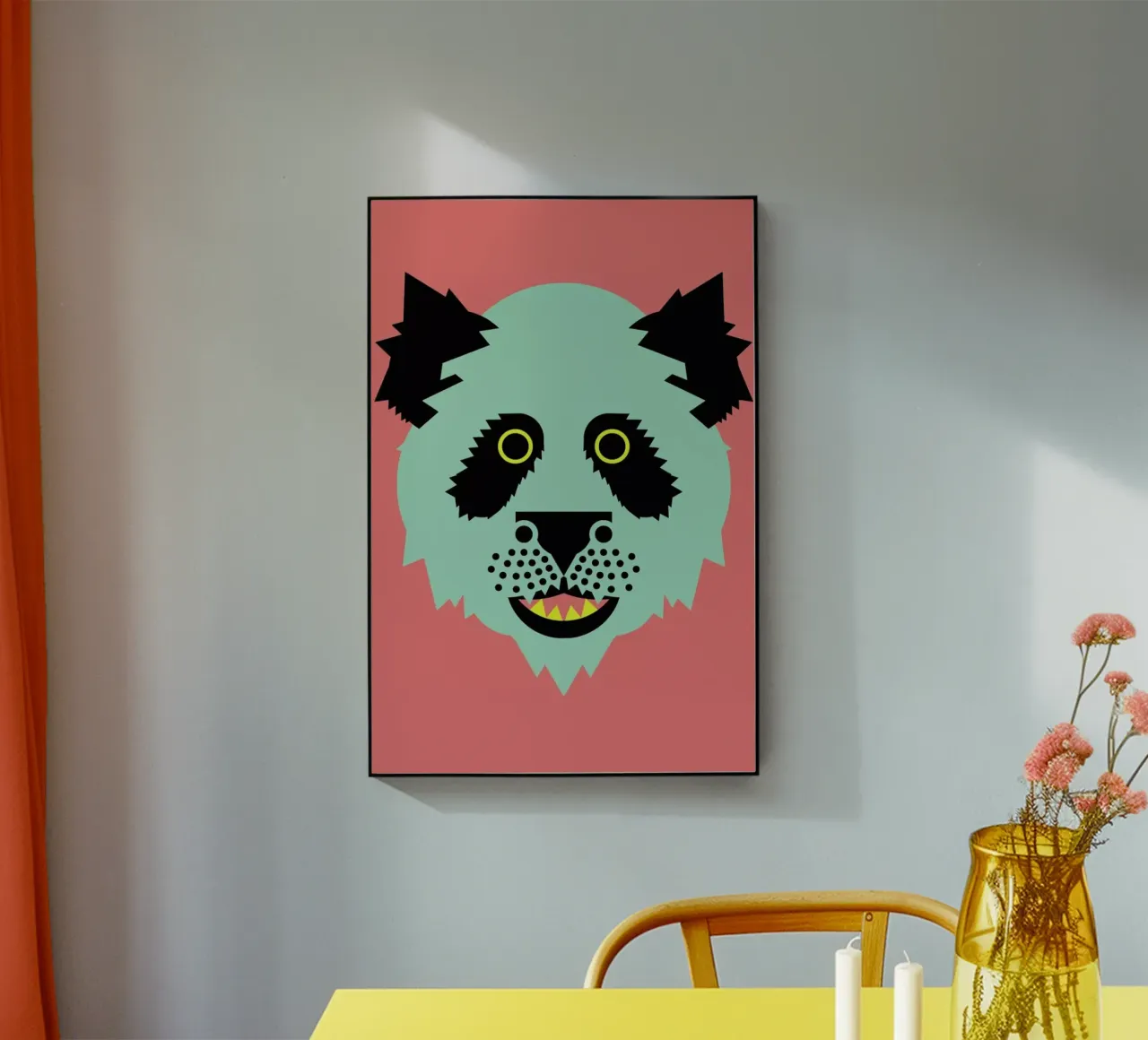 Pastel Panda plexiglass da Gareth Pollock Design