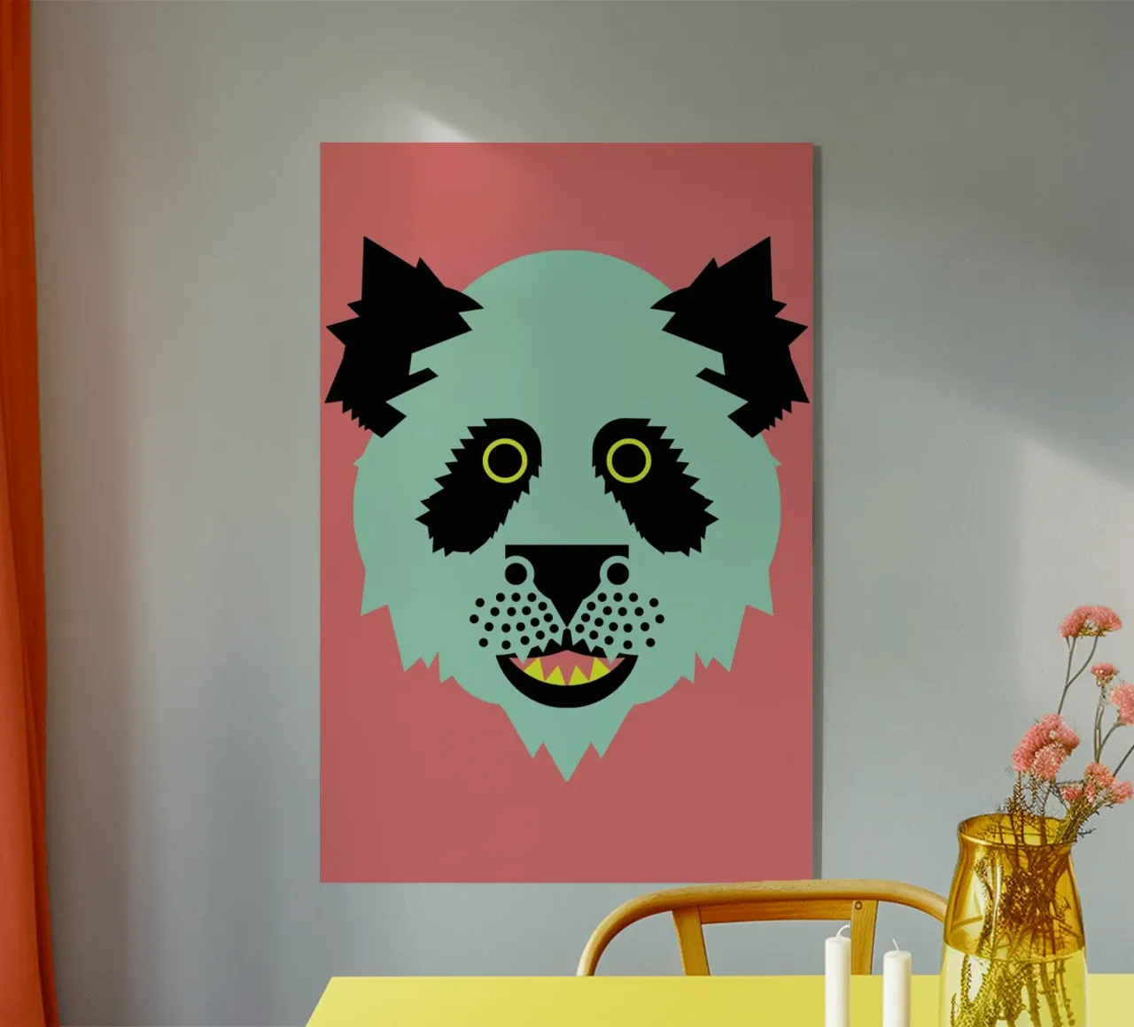 Pastel Panda plexiglass da Gareth Pollock Design