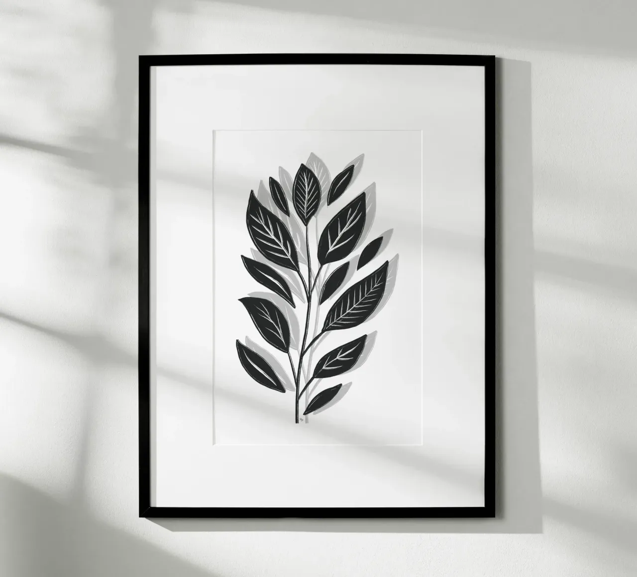 Pianta dell'ombra nera poster da Martina