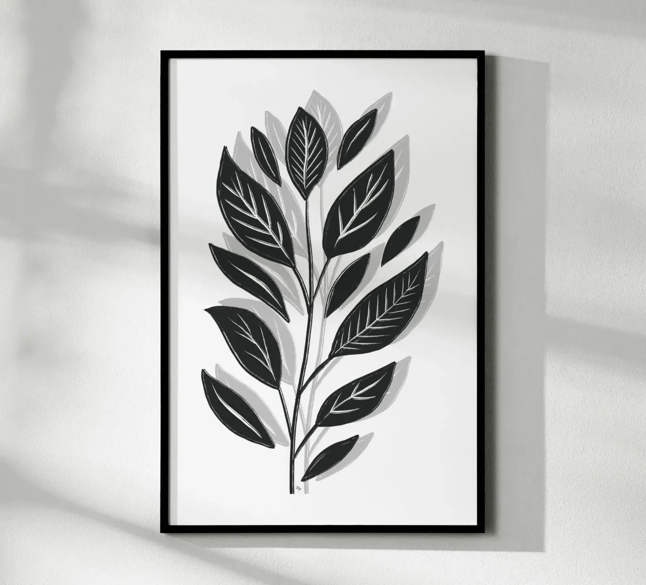 Pianta dell'ombra nera poster da Martina