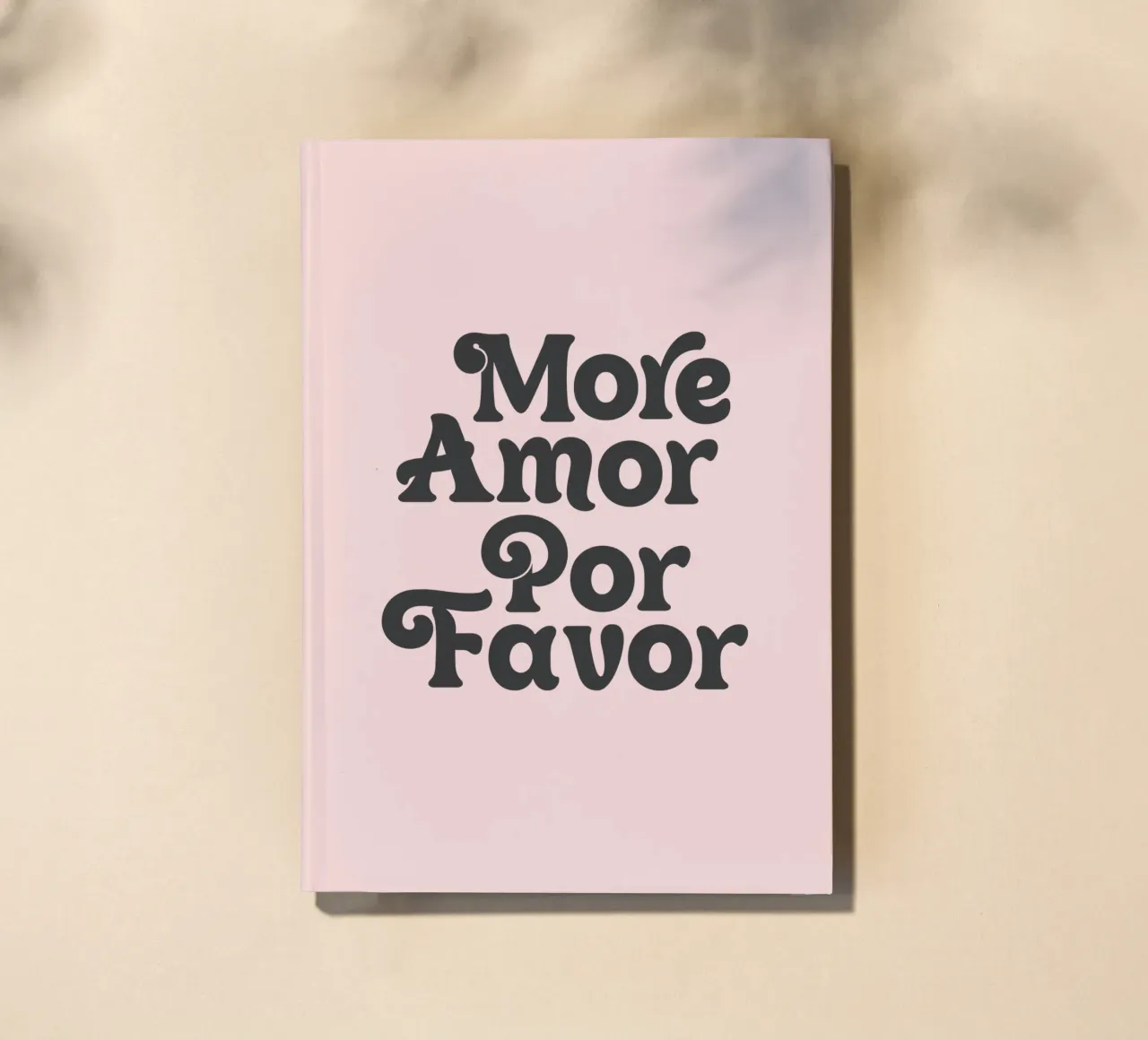 More Amor Por favourite typography design in pink notebook by THE MOTIVATED TYPE