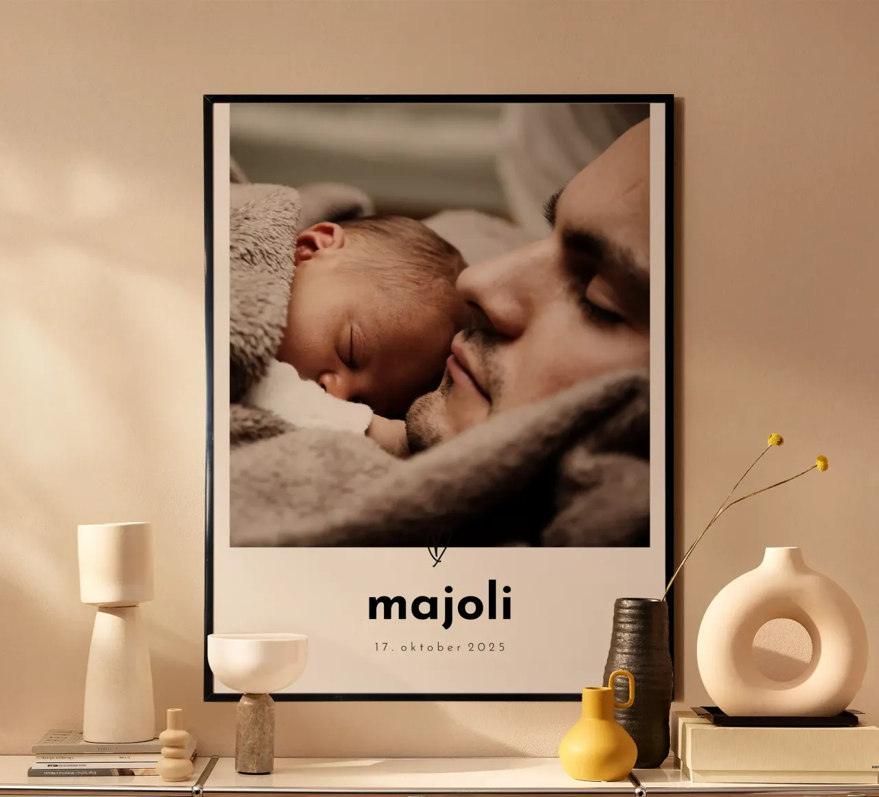 Little one poster con telaio in alluminio da we line studio - design
