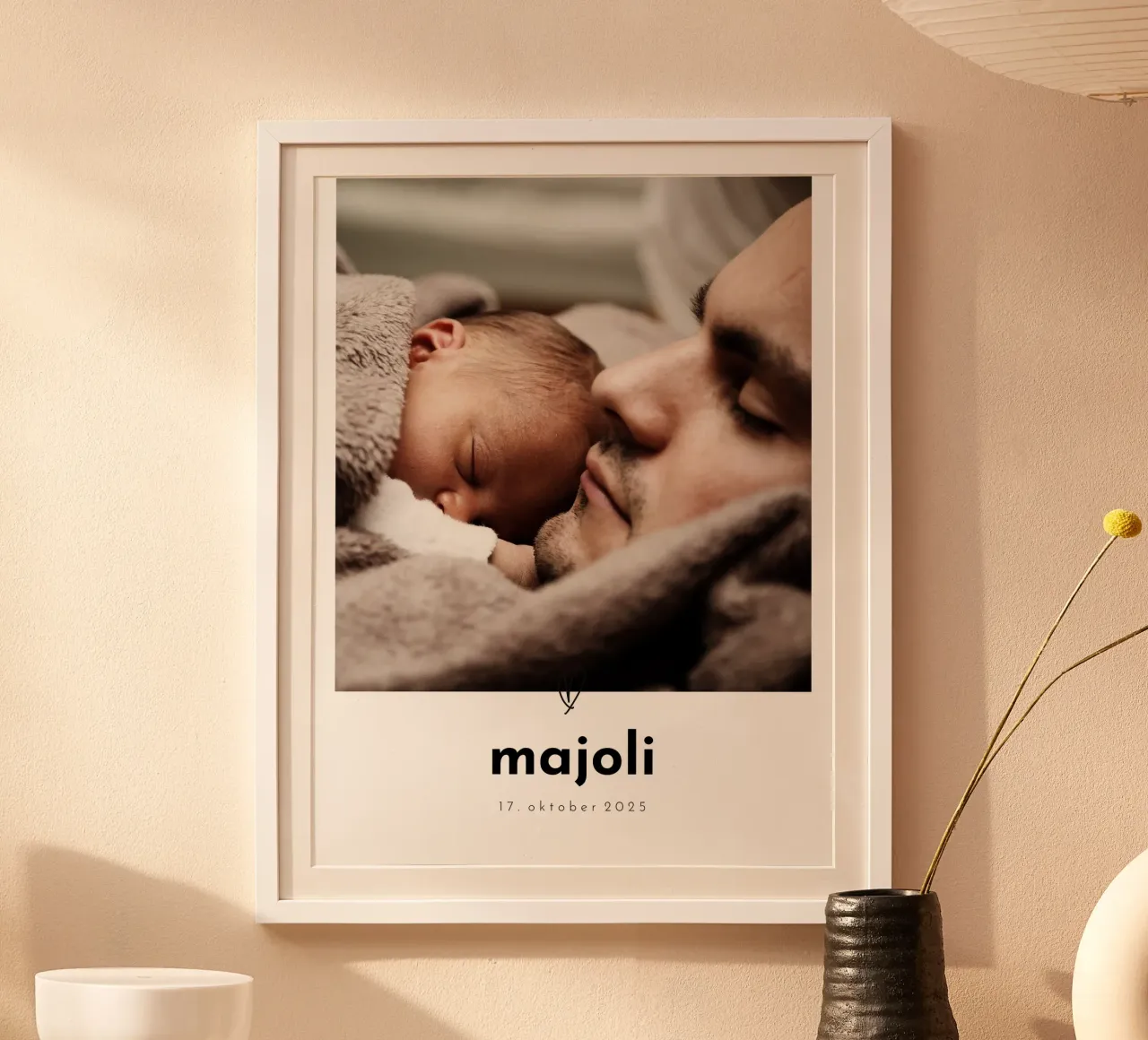 Little one poster con telaio in alluminio da we line studio - design