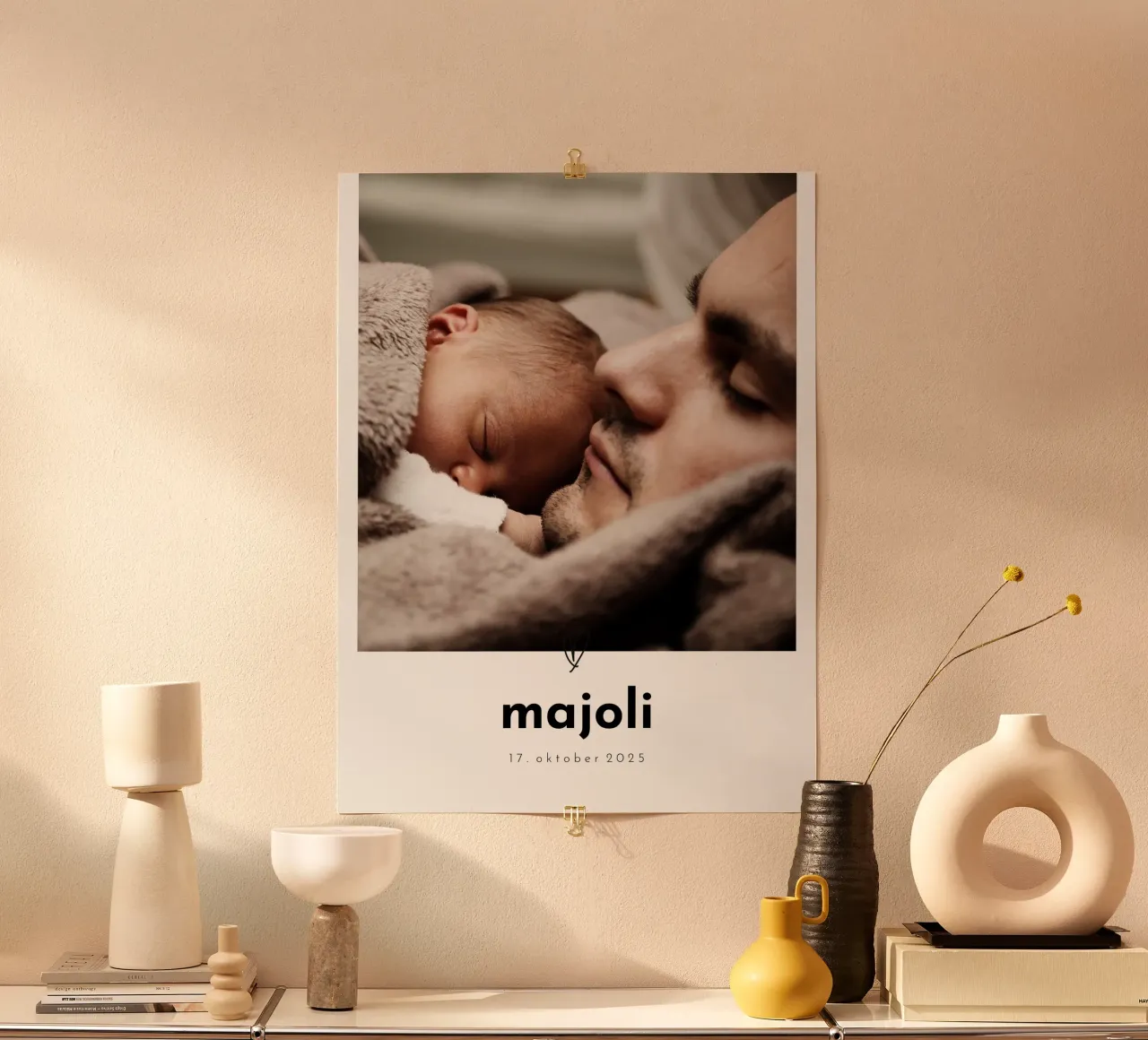 Little one poster con telaio in alluminio da we line studio - design