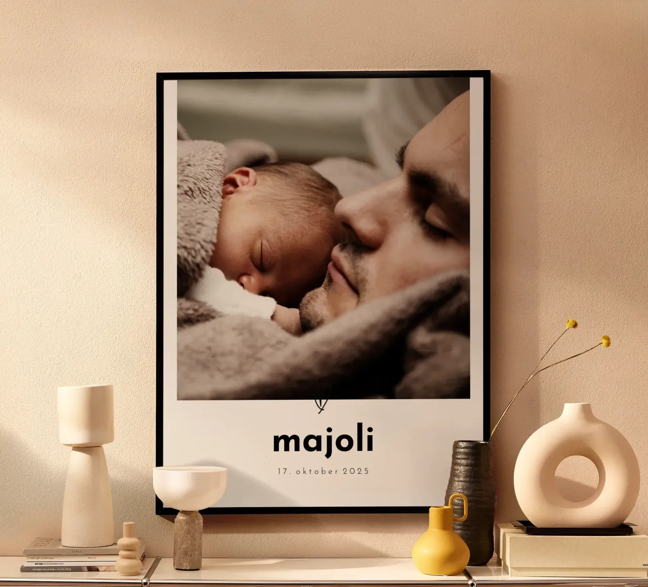 Little one poster con telaio in alluminio da we line studio - design