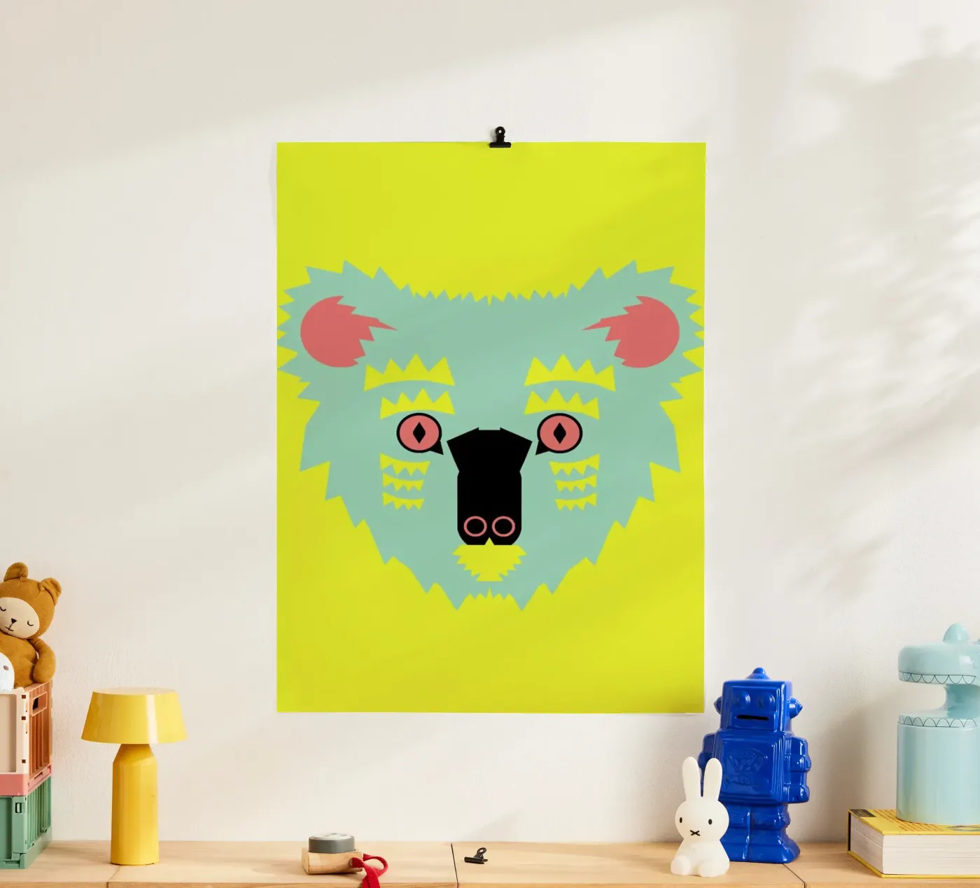 Kute Koala poster van Gareth Pollock Design