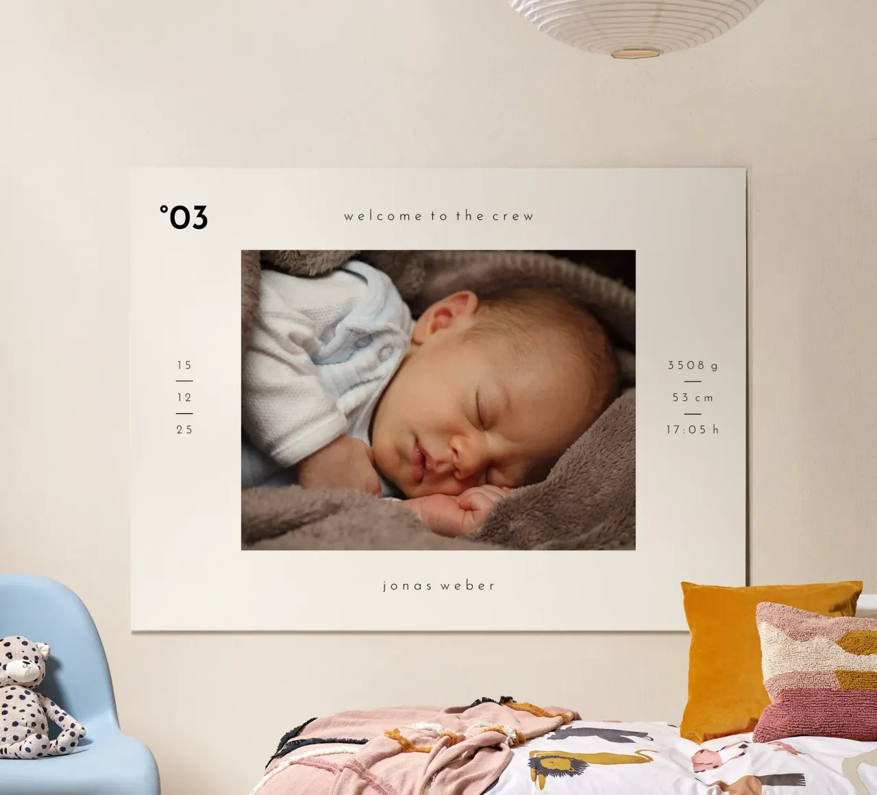 Welcome to the crew poster con telaio in alluminio da we line studio - design