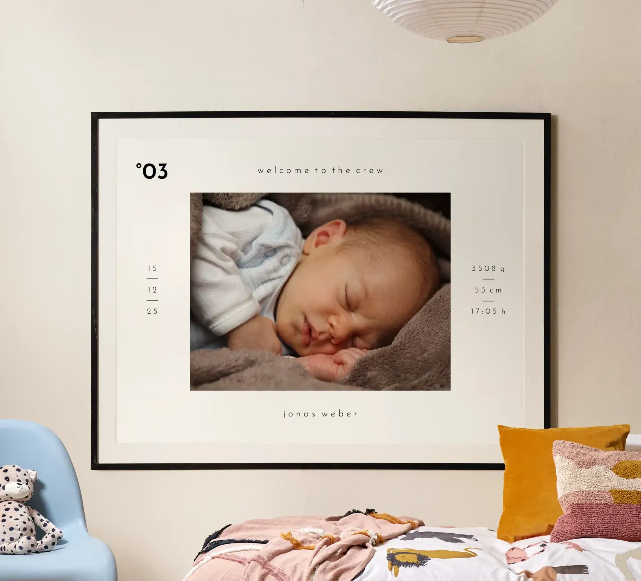 Welcome to the crew poster con telaio in alluminio da we line studio - design