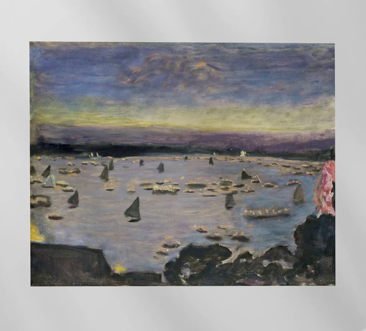 Bonnard - Regata con i lampioni sull'Alster pellicola backlit da ARTOTHEK