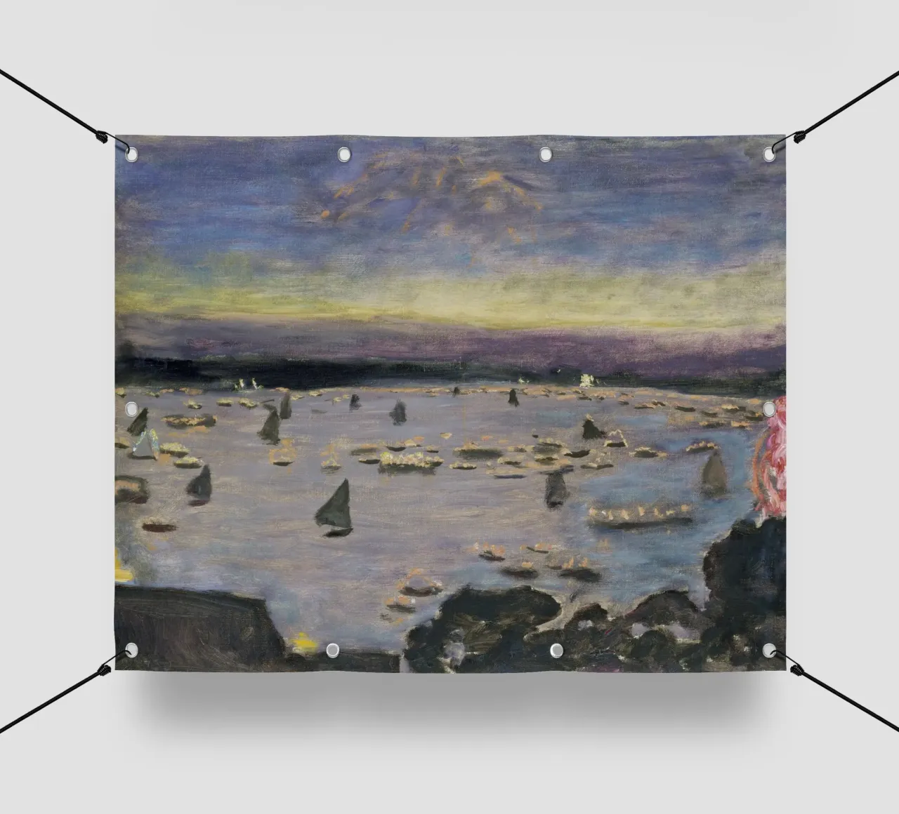 Bonnard - Regata con i lampioni sull'Alster telo in pvc da ARTOTHEK