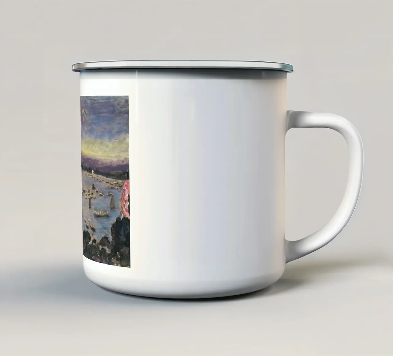 Bonnard - Regata con i lampioni sull'Alster tazza in smalto da ARTOTHEK
