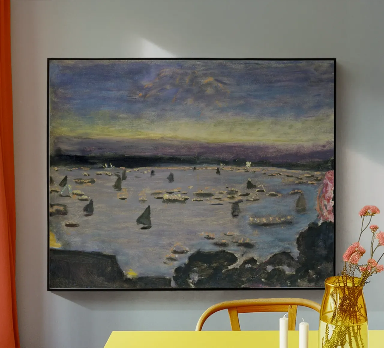 Bonnard - Regata con i lampioni sull'Alster plexiglass da ARTOTHEK