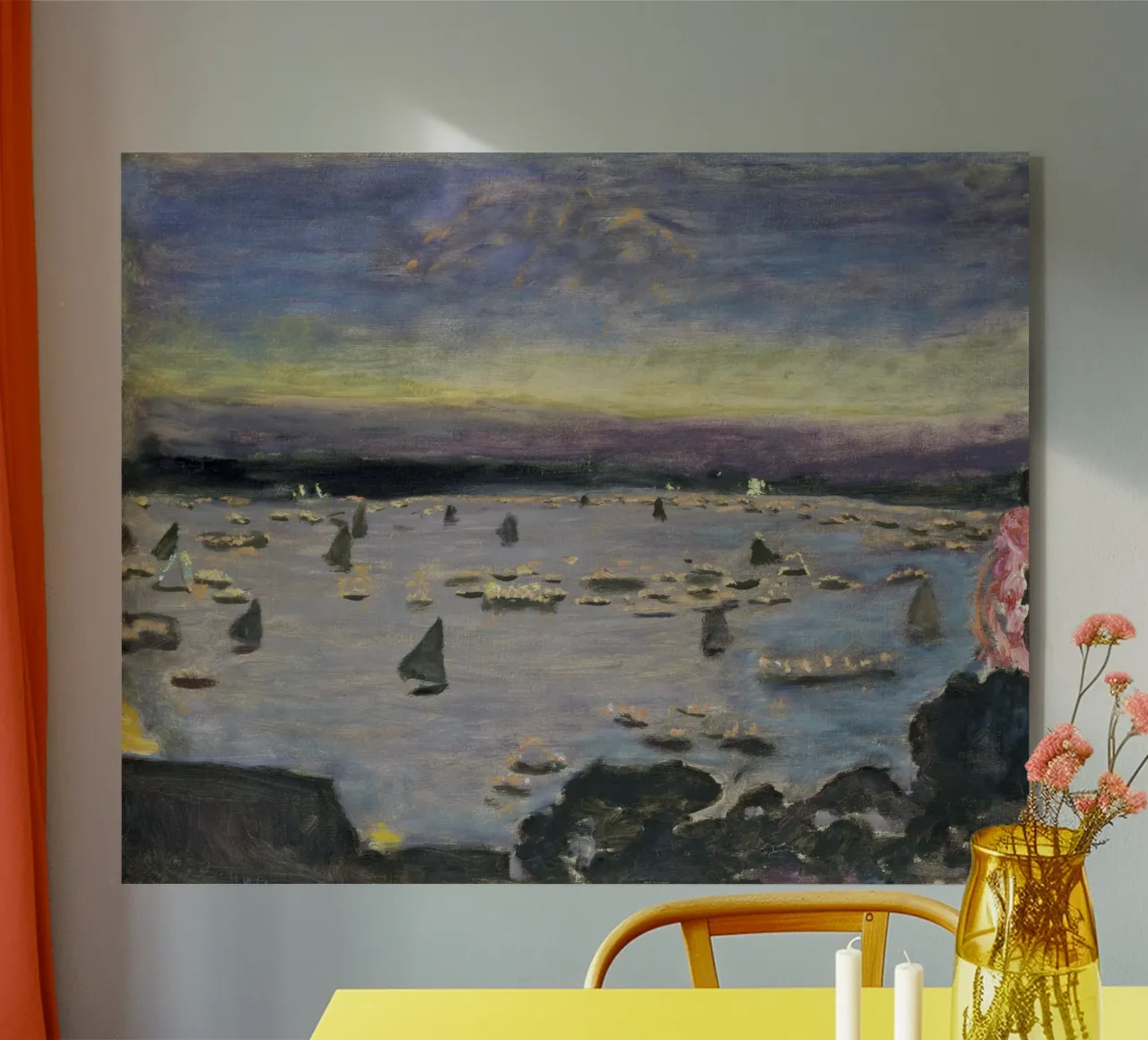 Bonnard - Regata con i lampioni sull'Alster plexiglass da ARTOTHEK