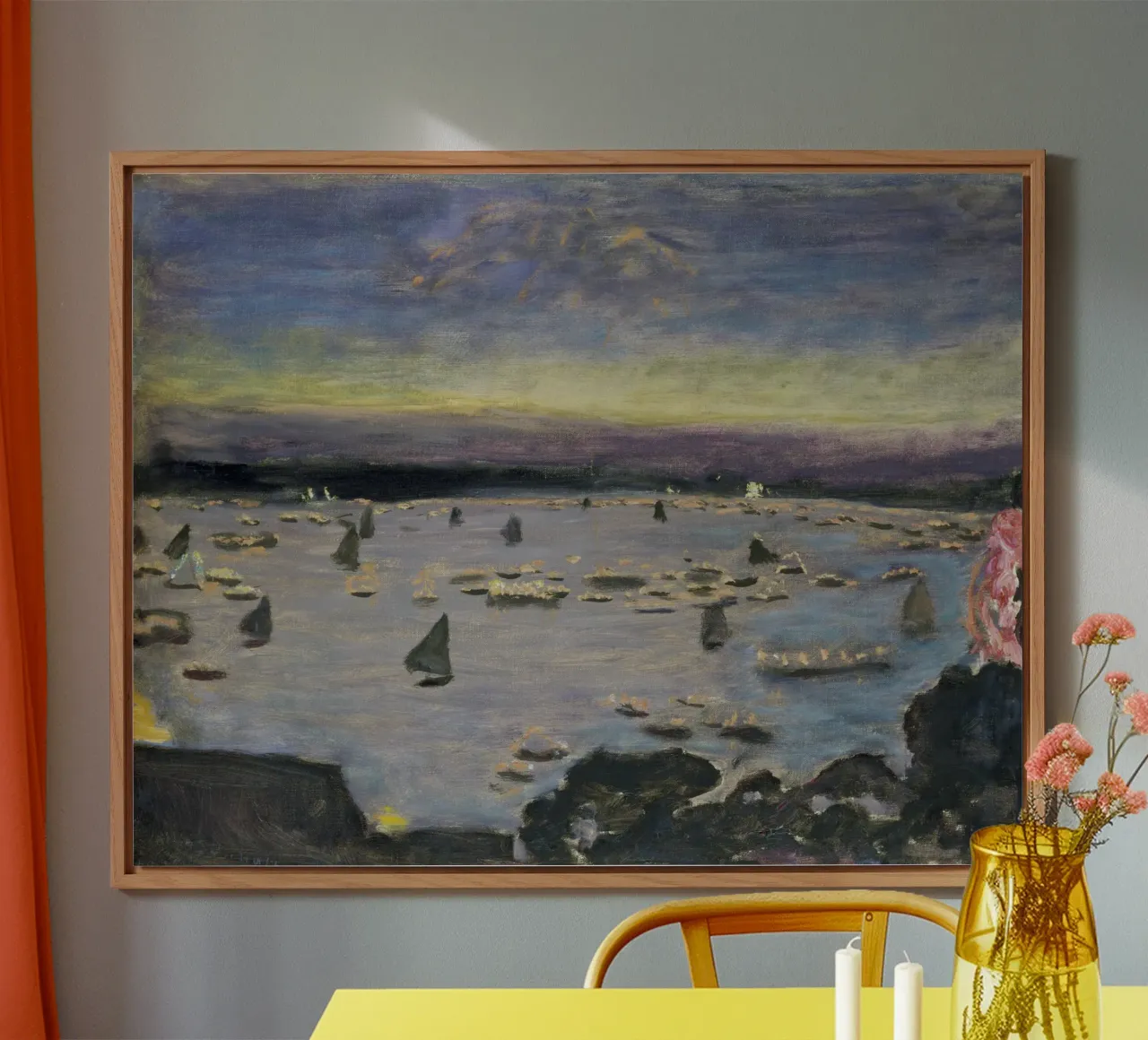 Bonnard - Regata con i lampioni sull'Alster alluminio dibond da ARTOTHEK