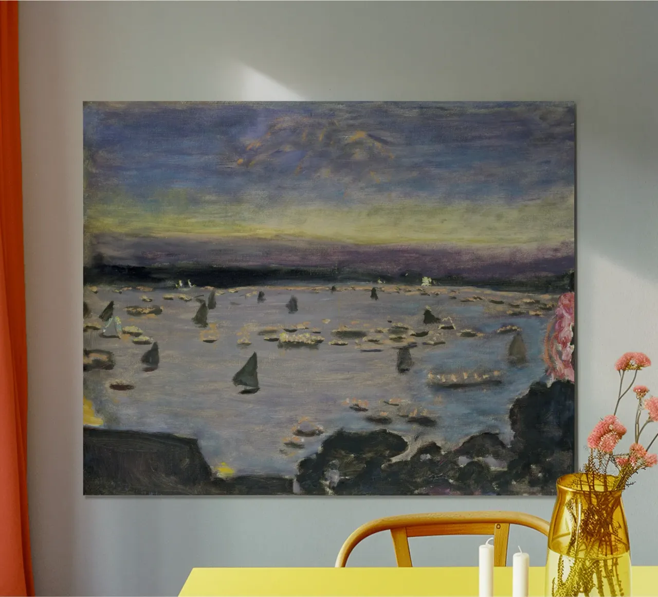 Bonnard - Regata con i lampioni sull'Alster carta hahnemühle da ARTOTHEK