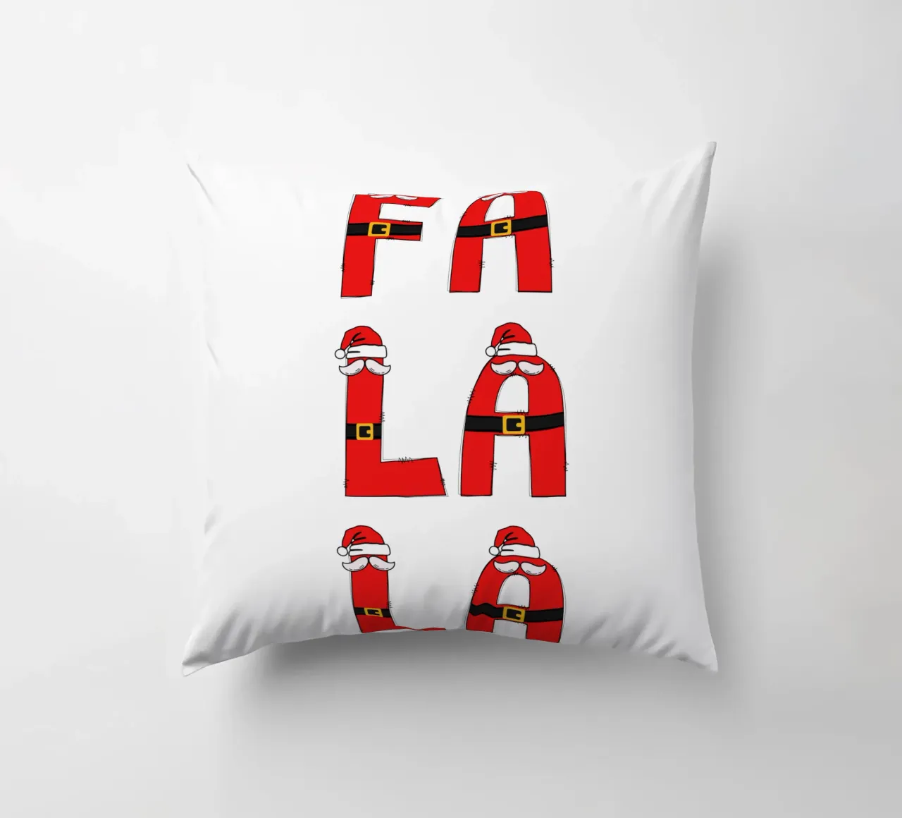 Fa la la Christmas cuscino da Shark Printables