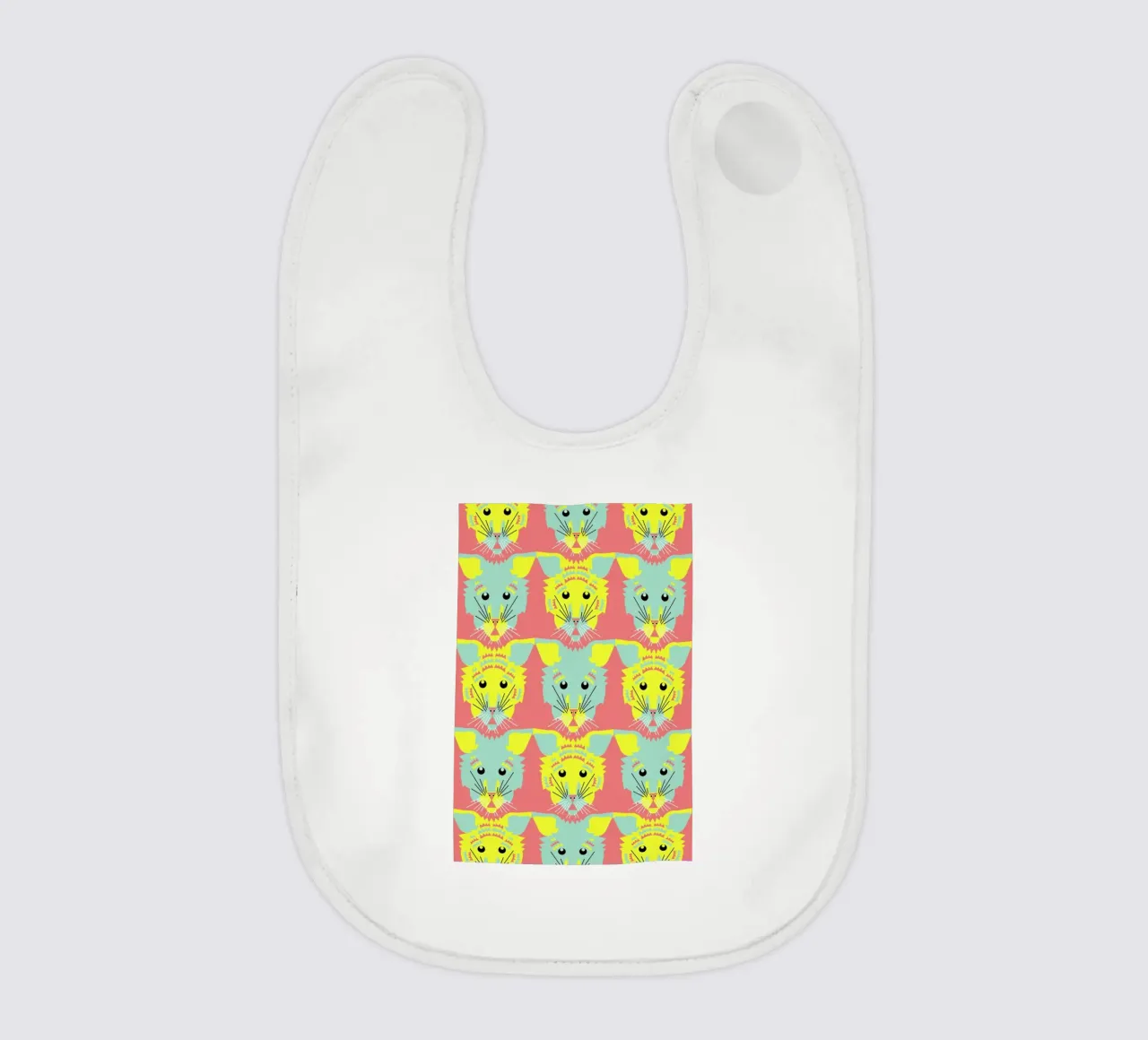 Litters of Kitten baby bib by Gareth Pollock Design