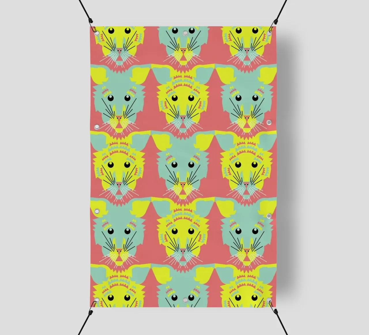 Litters of Kitten telo in pvc da Gareth Pollock Design