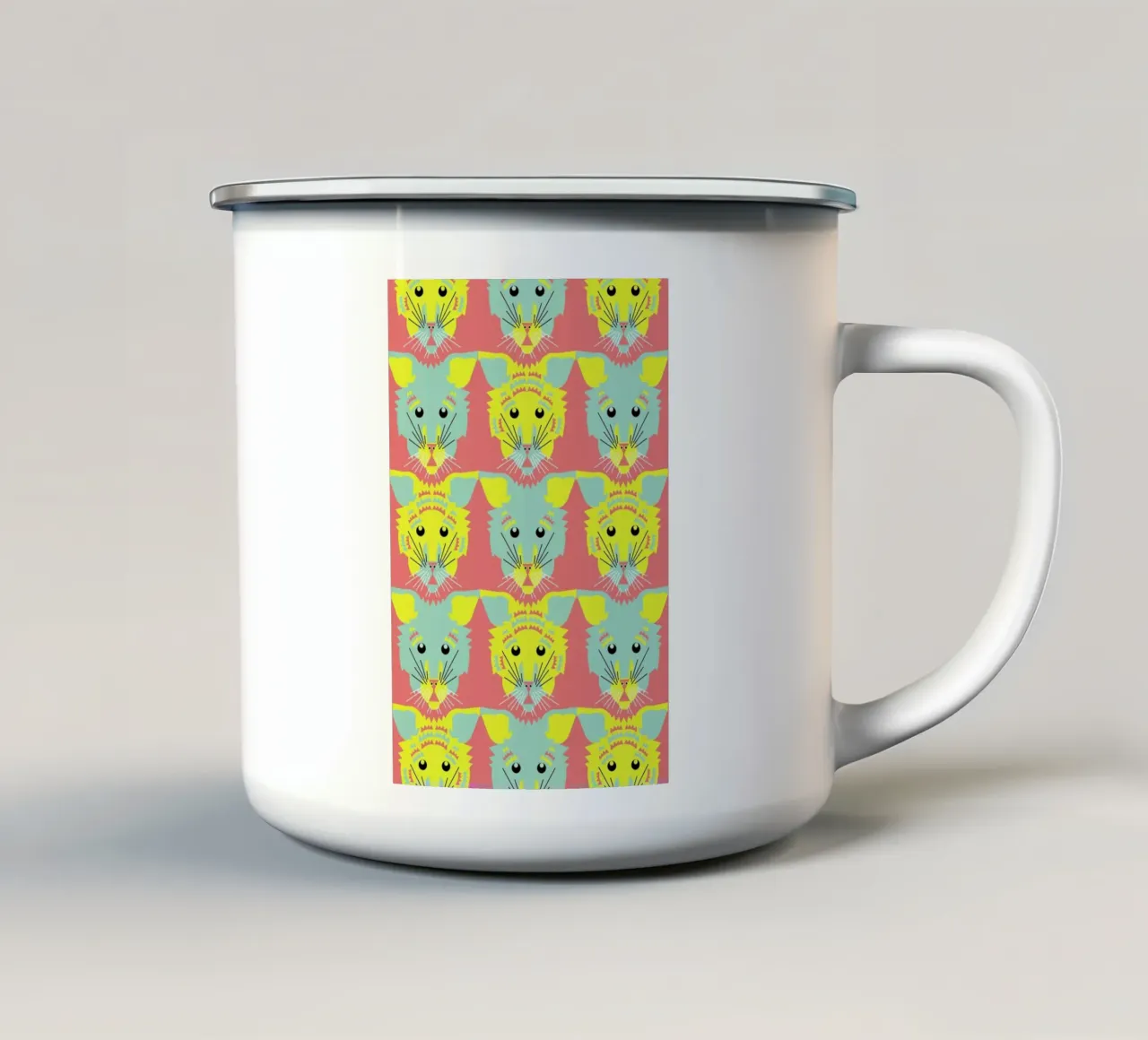 Litters of Kitten Emaille Tasse von Gareth Pollock Design