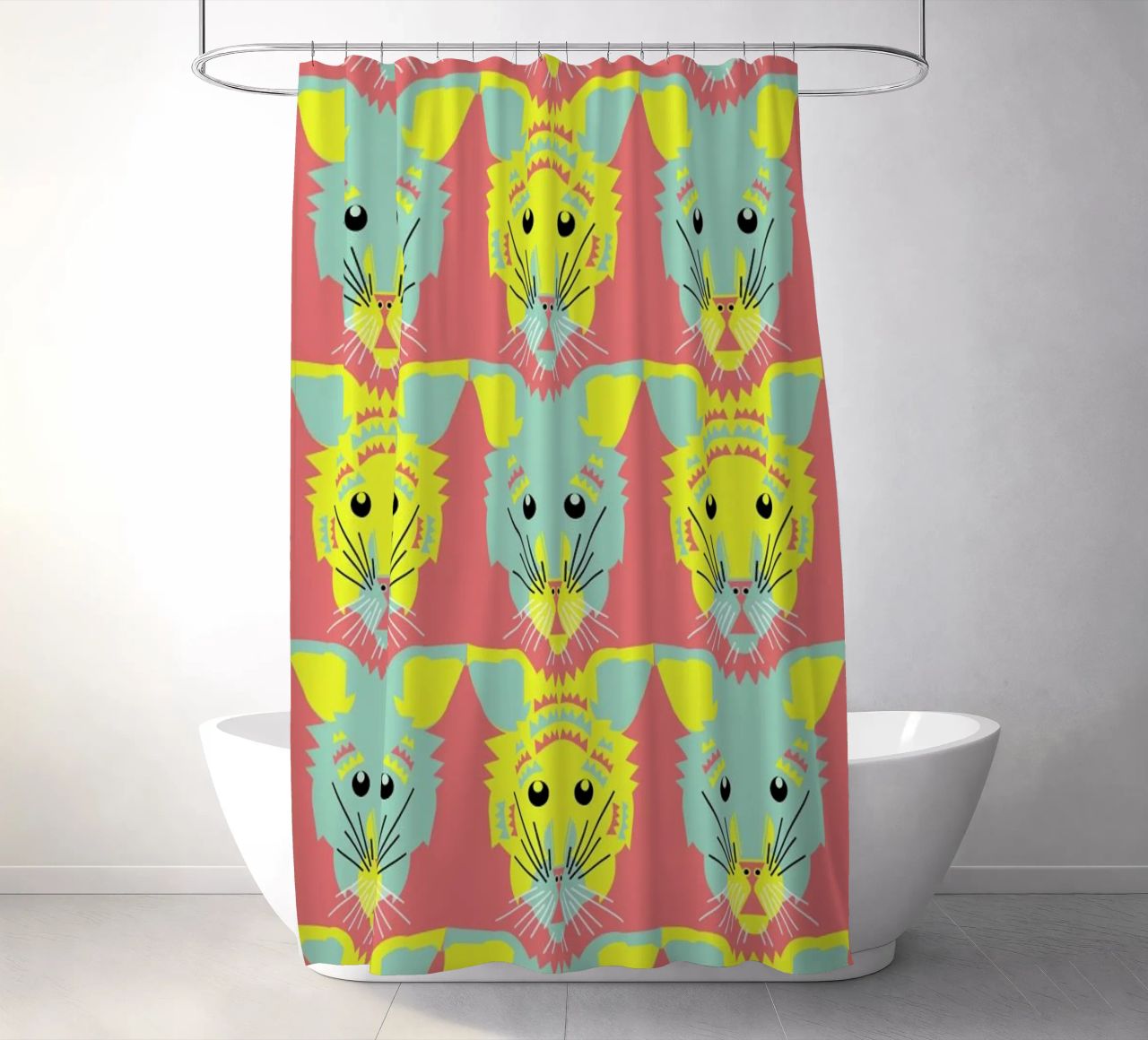 Litters of Kitten tenda da doccia da Gareth Pollock Design