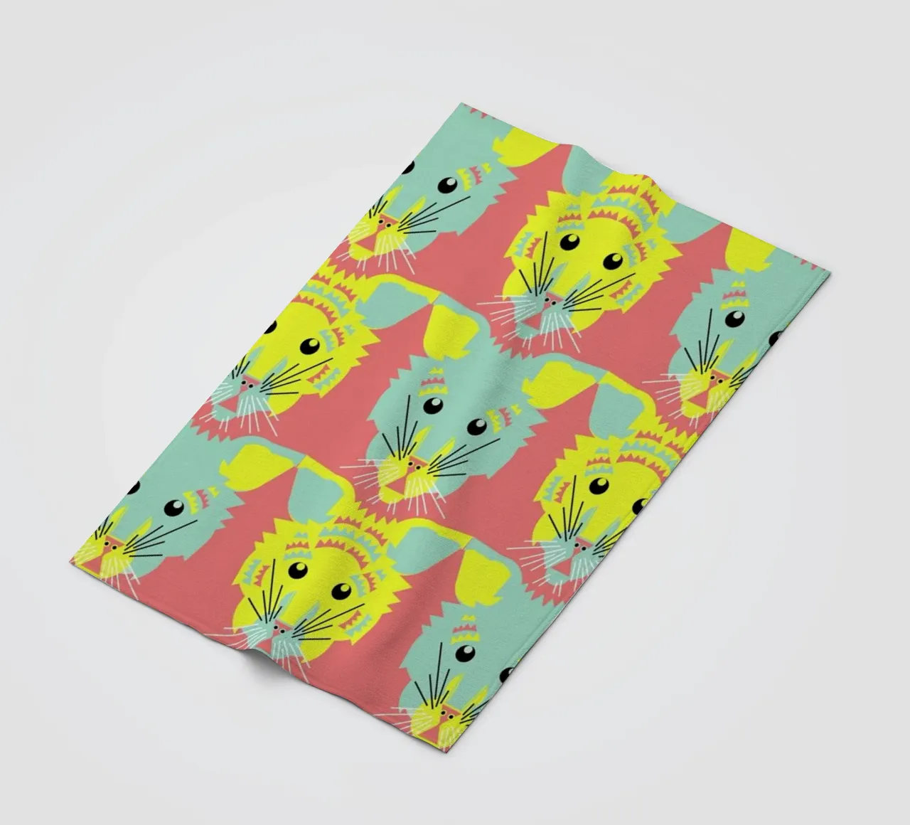 Litters of Kitten fleece blanket by Gareth Pollock Design