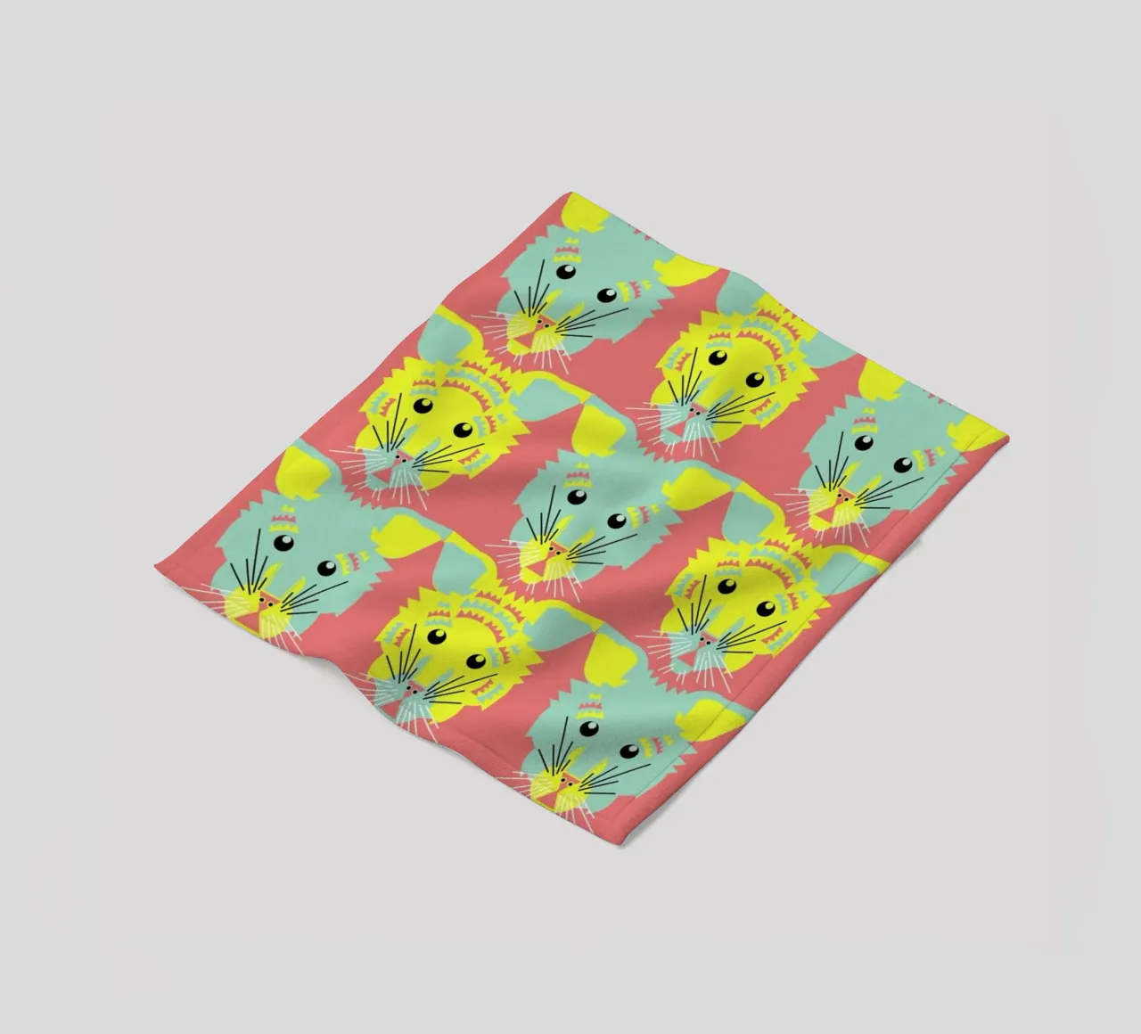 Litters of Kitten fleece blanket by Gareth Pollock Design