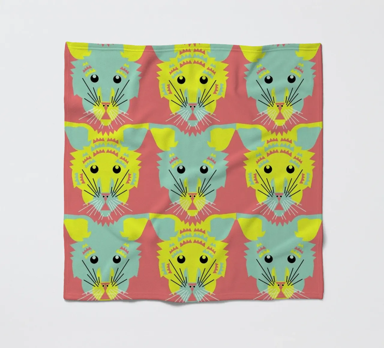 Litters of Kitten fleece blanket by Gareth Pollock Design