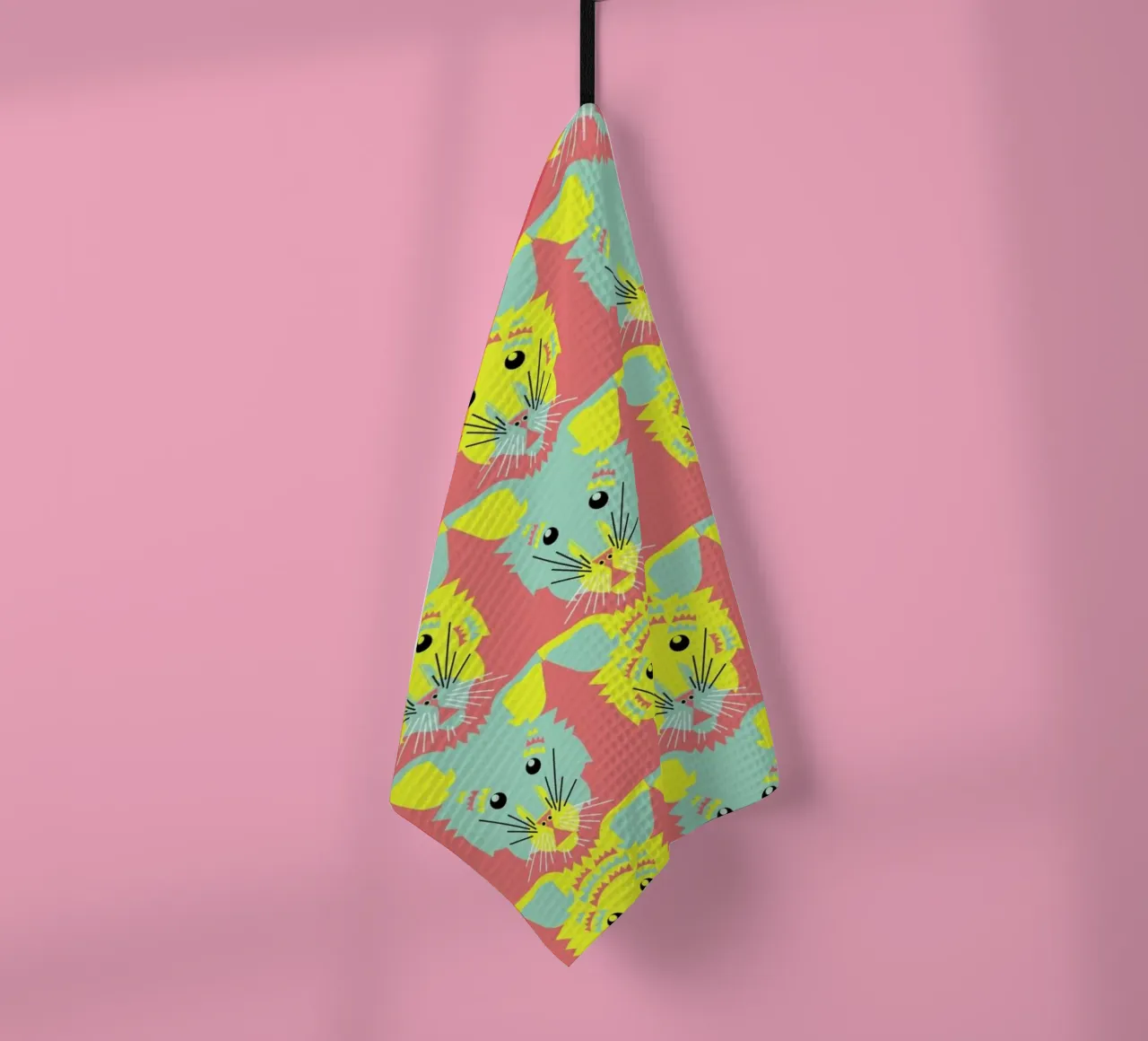 Litters of Kitten tea towel by Gareth Pollock Design