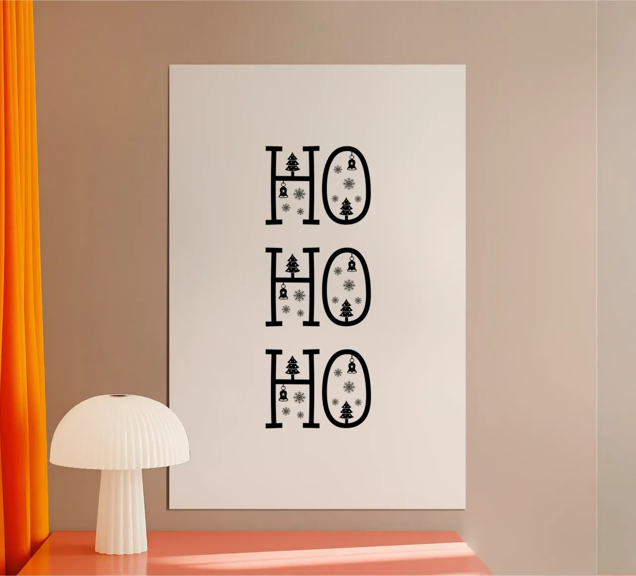 Ho Ho Ho Christmas carta hahnemühle da Shark Printables