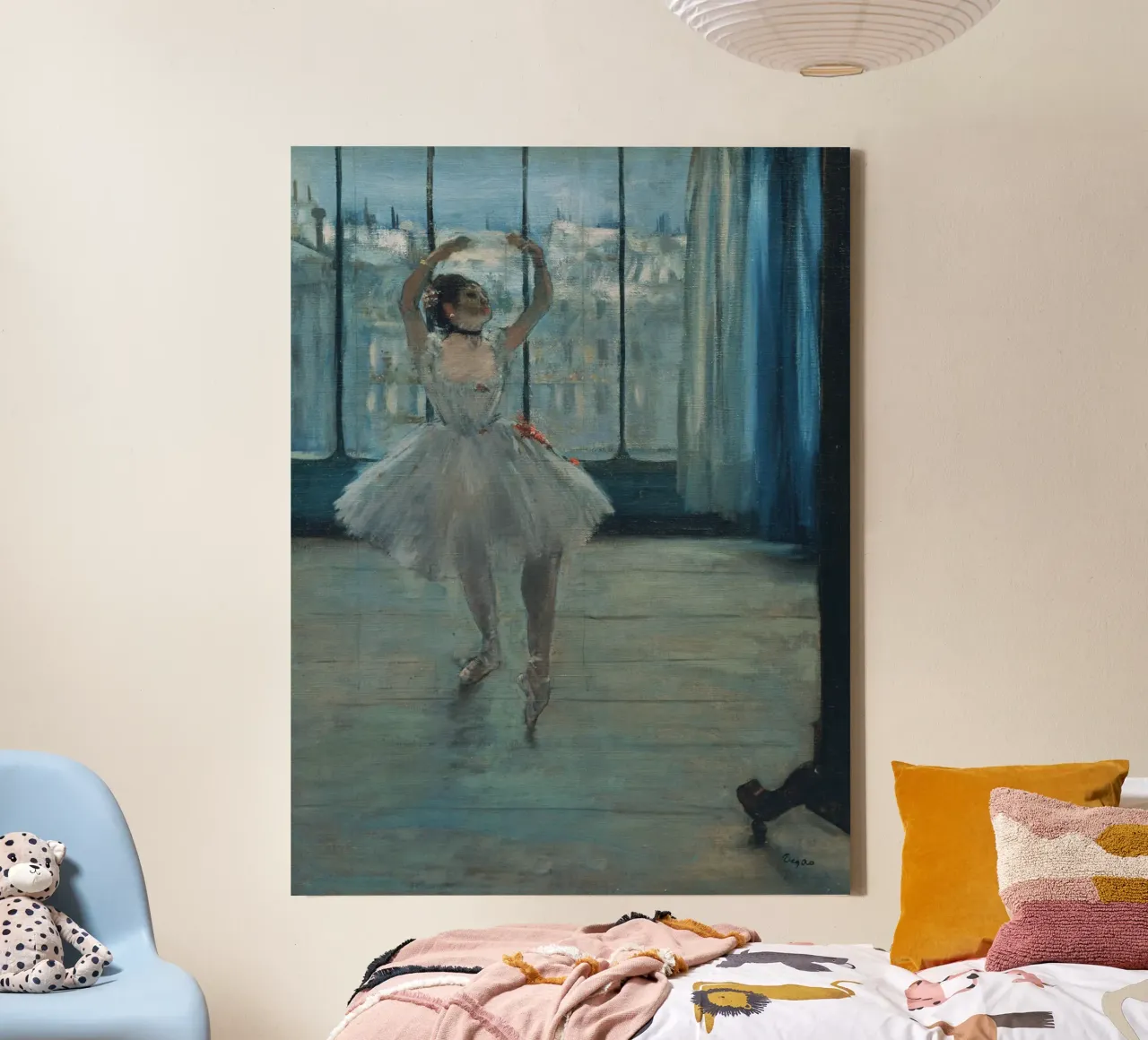 Degas - Dancer canvas with Floater frame by ARTOTHEK