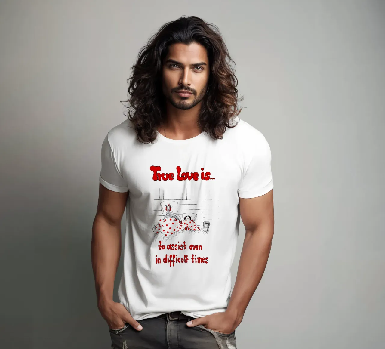 True Love is to assist even in difficult times t-shirt da Pferdemädchen