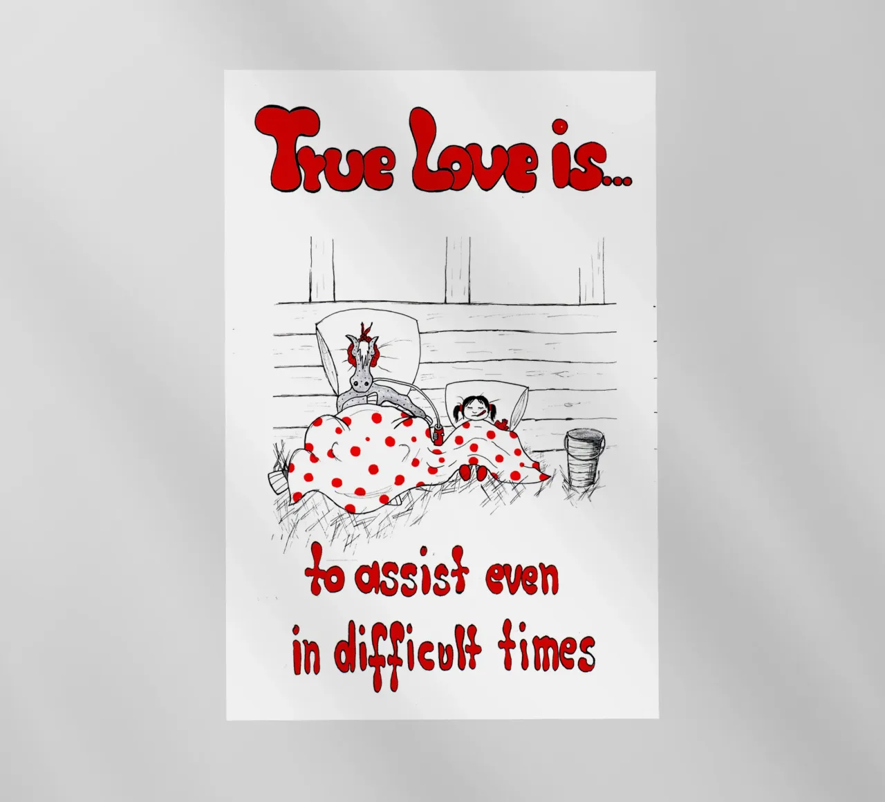 True Love is to assist even in difficult times pellicola backlit da Pferdemädchen